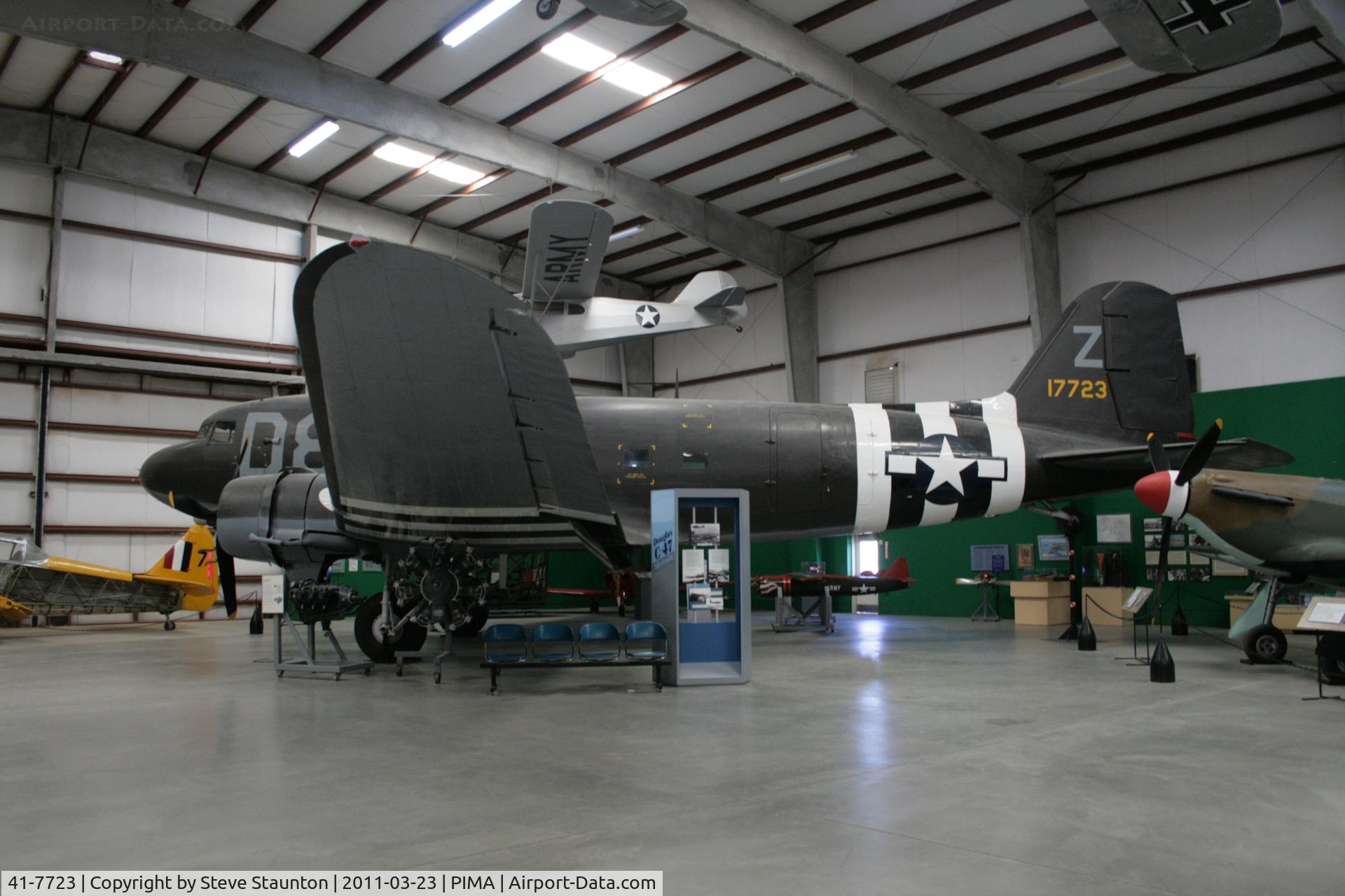 41-7723, 1942 Douglas C-47-DL C/N 4201, Taken at Pima Air and Space Museum, in March 2011 whilst on an Aeroprint Aviation tour
