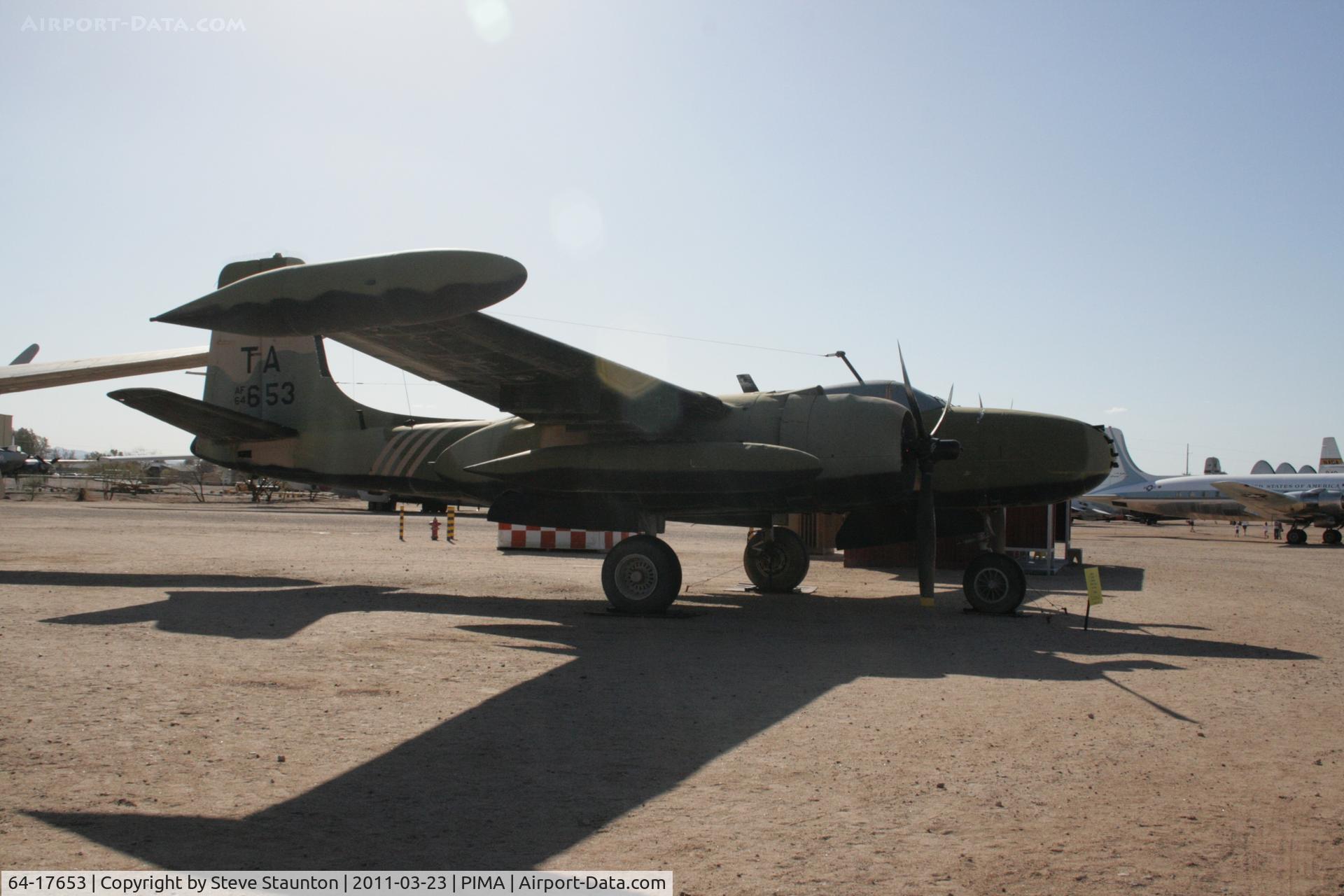 64-17653, Douglas-On Mark B-26K Counter Invader C/N 7091 (was 41-39378), Taken at Pima Air and Space Museum, in March 2011 whilst on an Aeroprint Aviation tour