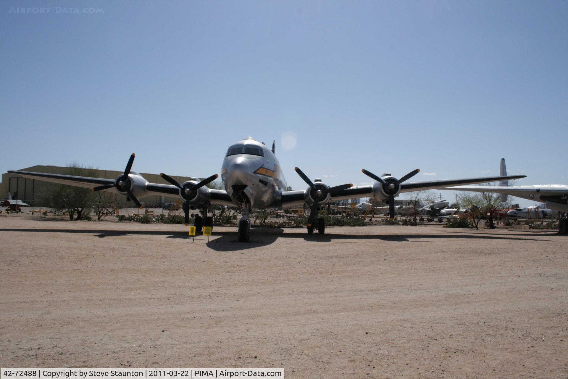 42-72488, Douglas C-54D Skymaster C/N 10593/324, Taken at Pima Air and Space Museum, in March 2011 whilst on an Aeroprint Aviation tour