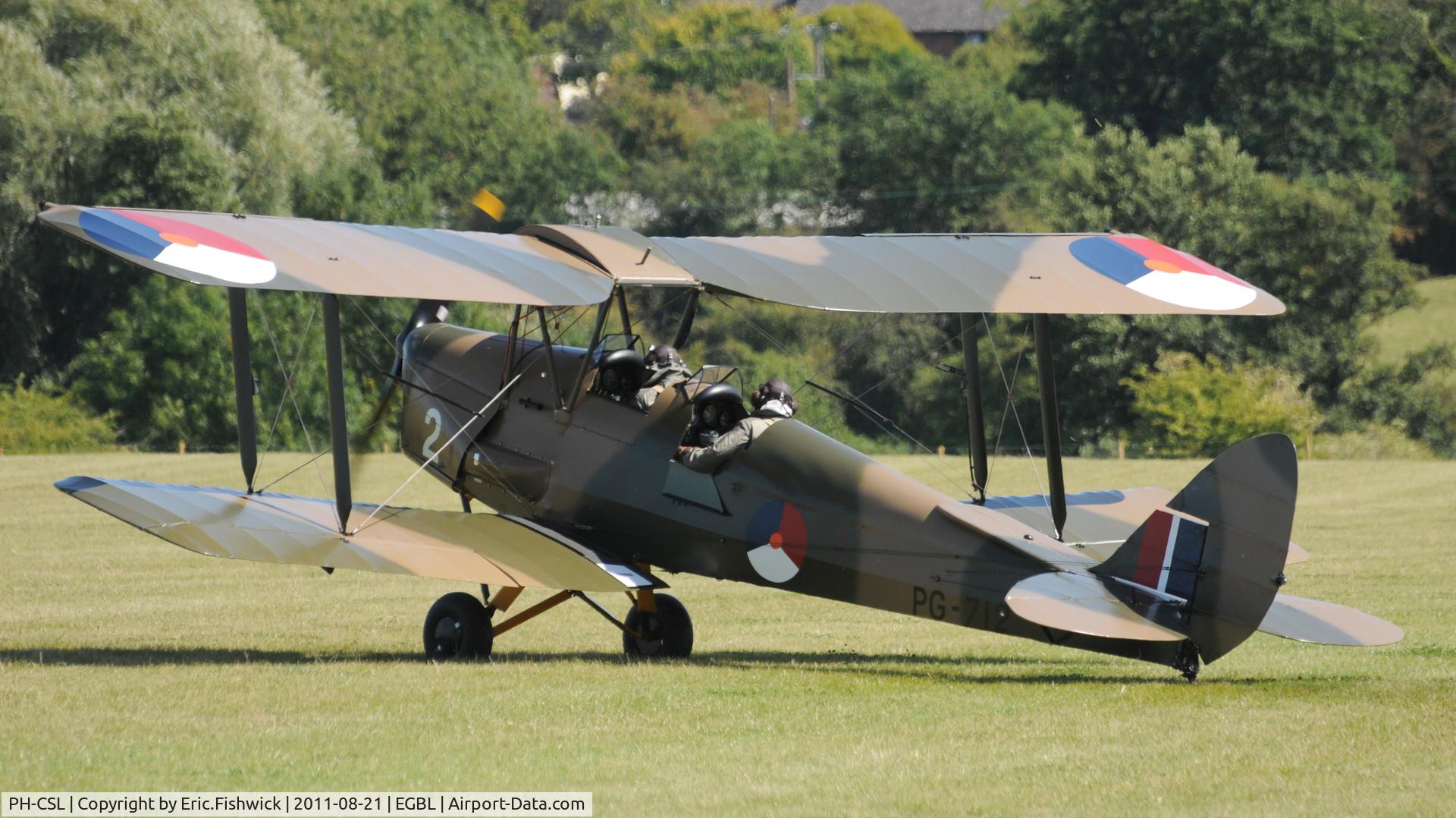 PH-CSL, De Havilland DH-82A Tiger Moth II C/N 86609, 1. The de Havilland Moth Club International Moth Rally, celebrating the 80th anniversary of the DH82 Tiger Moth. Held at Belvoir Castle. A most enjoyable day.