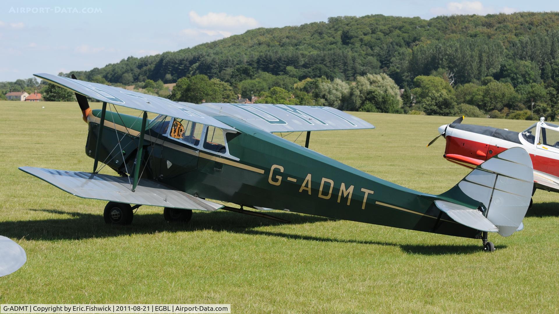 G-ADMT, 1936 De Havilland DH.87B Hornet Moth C/N 8093, 1. The de Havilland Moth Club International Moth Rally, celebrating the 80th anniversary of the DH82 Tiger Moth. Held at Belvoir Castle. A most enjoyable day.