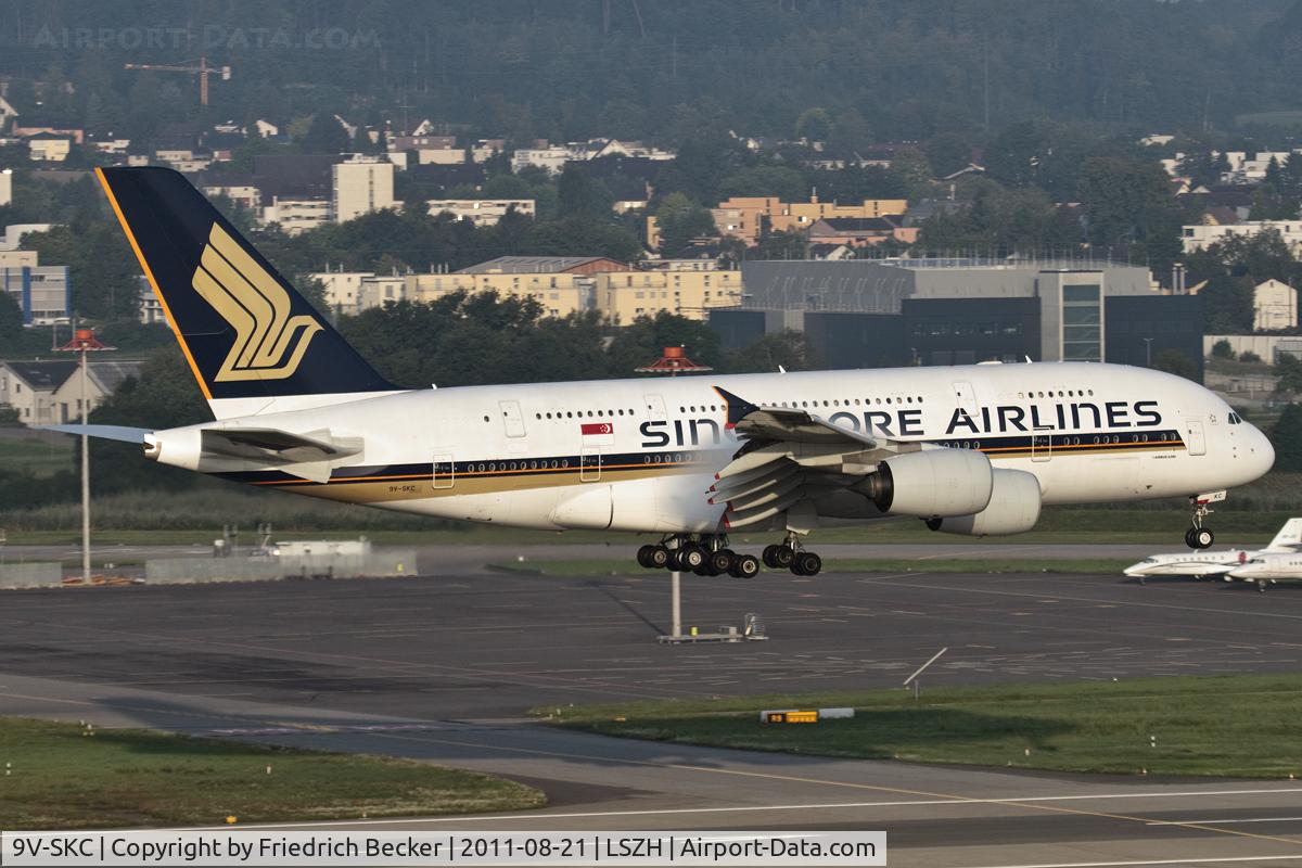 9V-SKC, 2006 Airbus A380-841 C/N 006, early morning arrival from Singapore