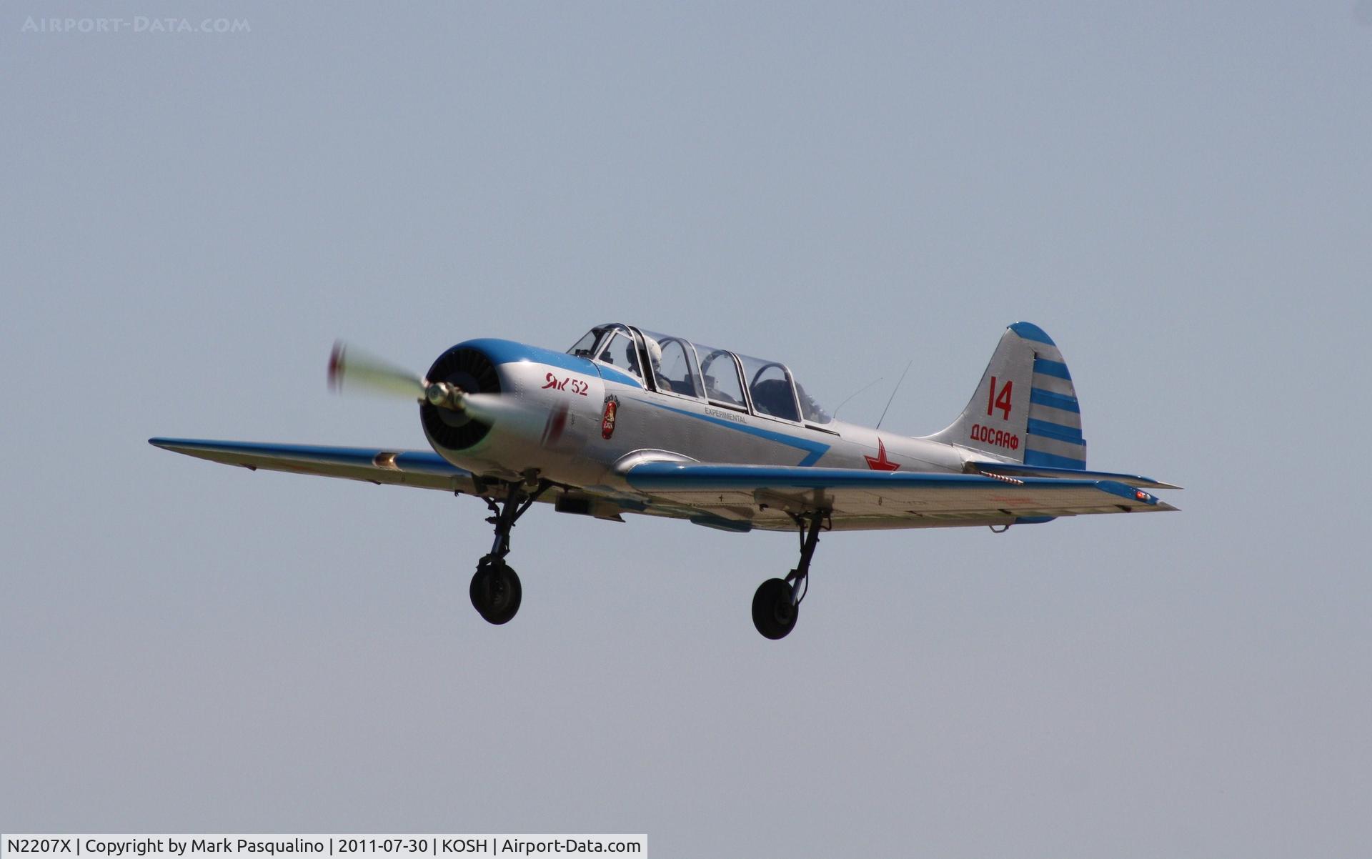 N2207X, 1982 Yakovlev Yak-52 C/N 822014, YAK-52
