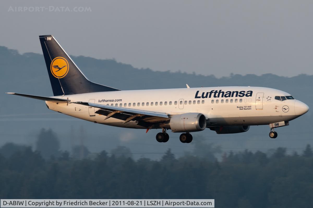 D-ABIW, 1991 Boeing 737-530 C/N 24945, early morning arrival