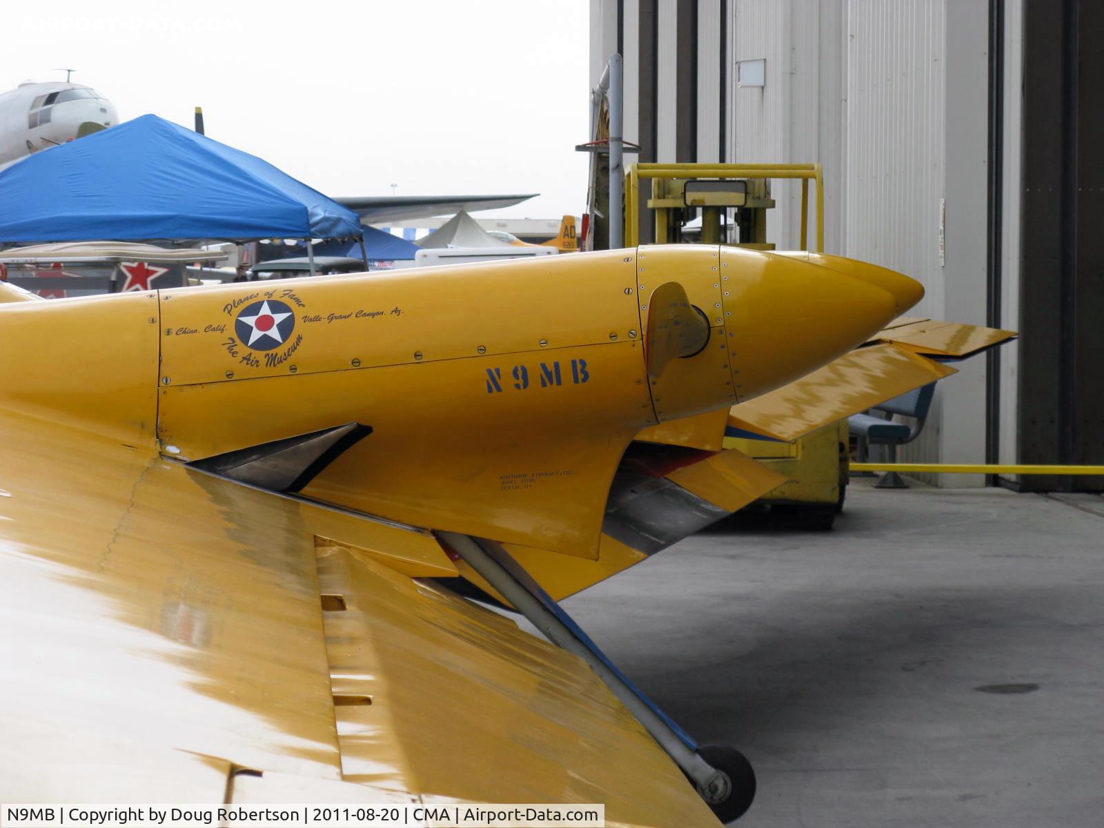 N9MB, 1945 Northrop N9M C/N 04, 1945 Northrop FLYING WING N9M XB-37 prototype bomber, two Franklin XO-540-7 300 Hp each pushers, tandem two seats