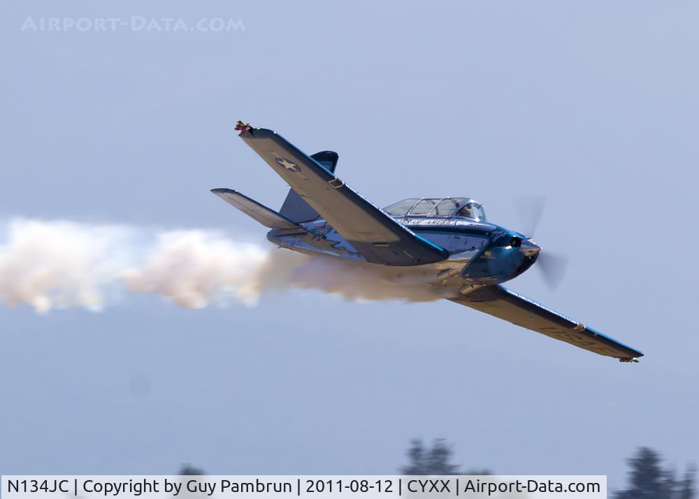 N134JC, 1955 Beech T-34-A (A45) Mentor C/N G-812, Performing at the 2011 Abbotsford,BC airshow