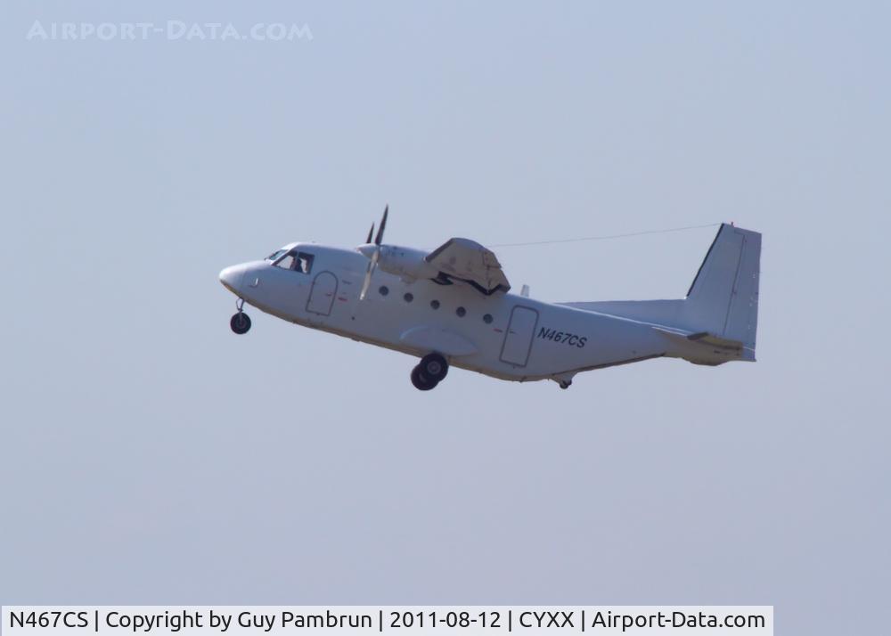 N467CS, 1981 CASA C-212-200 Aviocar C/N 167, Taking a load of jumpers up at the 2011 Abbotsford,BC airshow