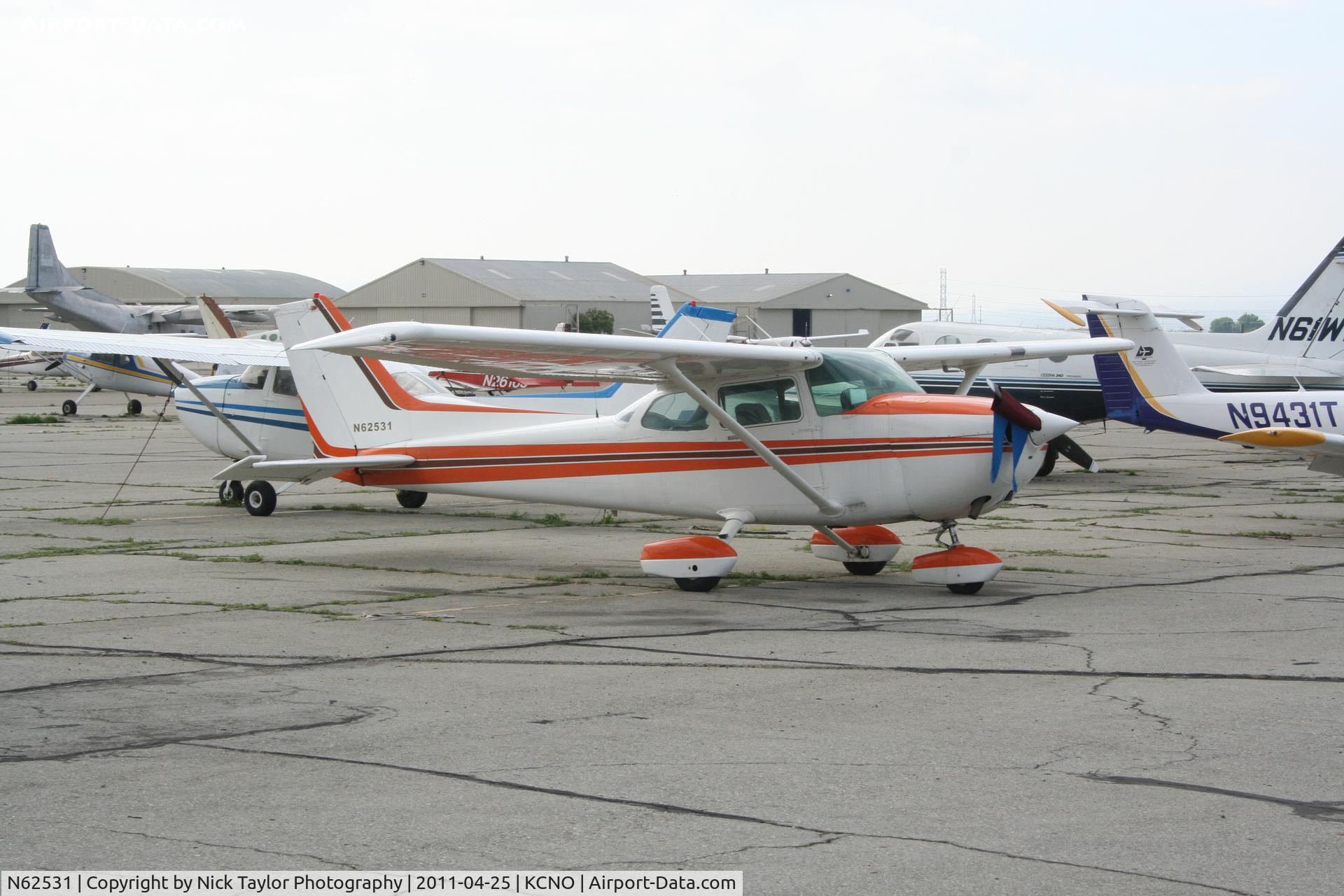 N62531, 1981 Cessna 172P C/N 17275296, Parked at Chino