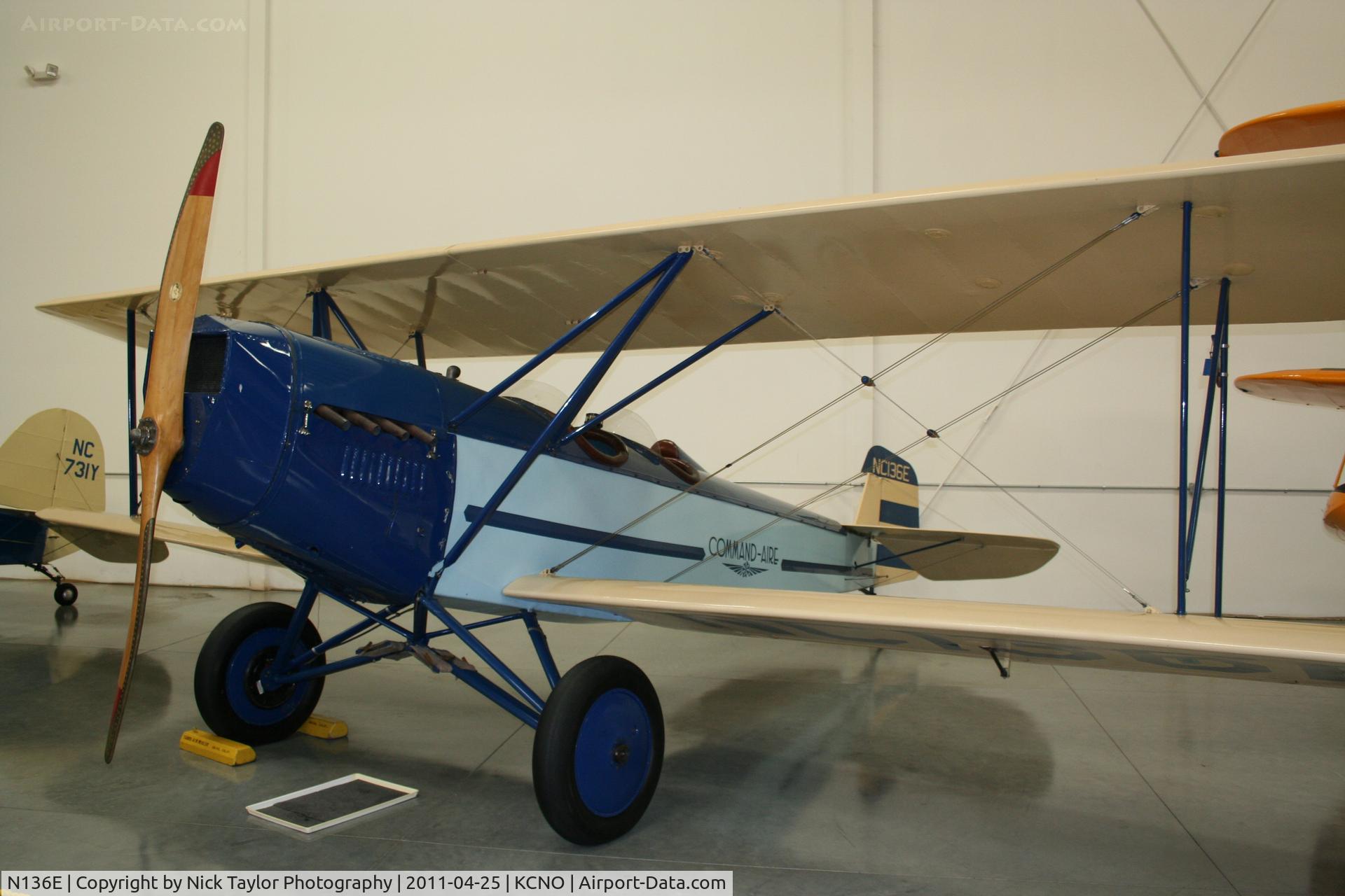 N136E, 1928 Command-aire 3C-3 C/N 532, On display at the Yanks air museum