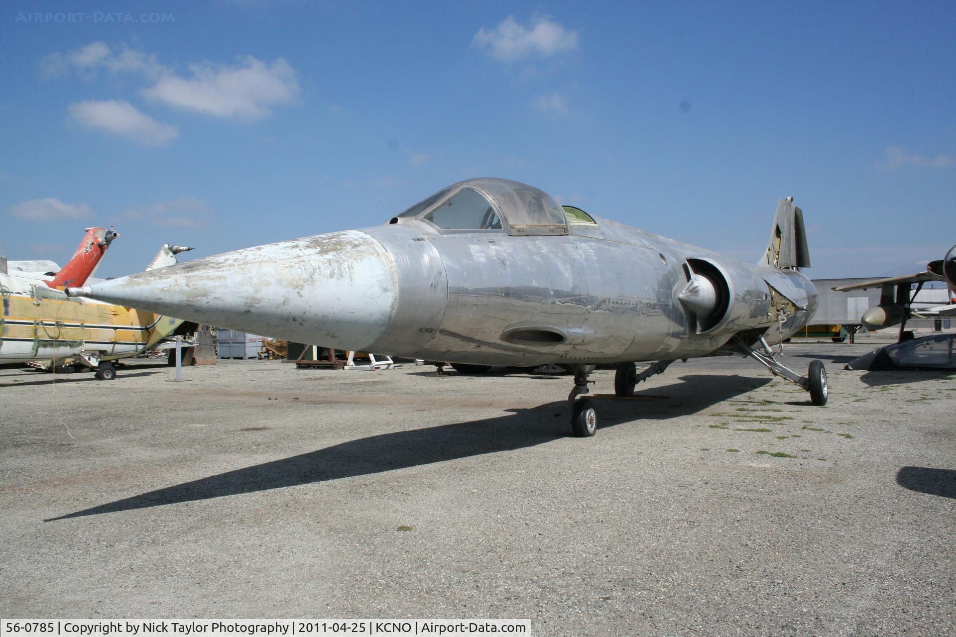 56-0785, Lockheed F-104A Starfighter C/N 183-1073, On display at the Yanks air museum
