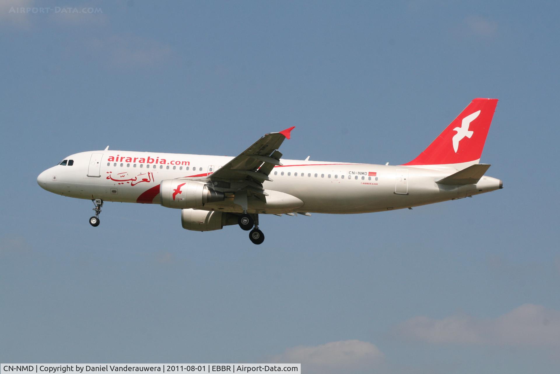 CN-NMD, 2010 Airbus A320-214 C/N 4310, Flight 3O 2115 is descending to RWY 25L