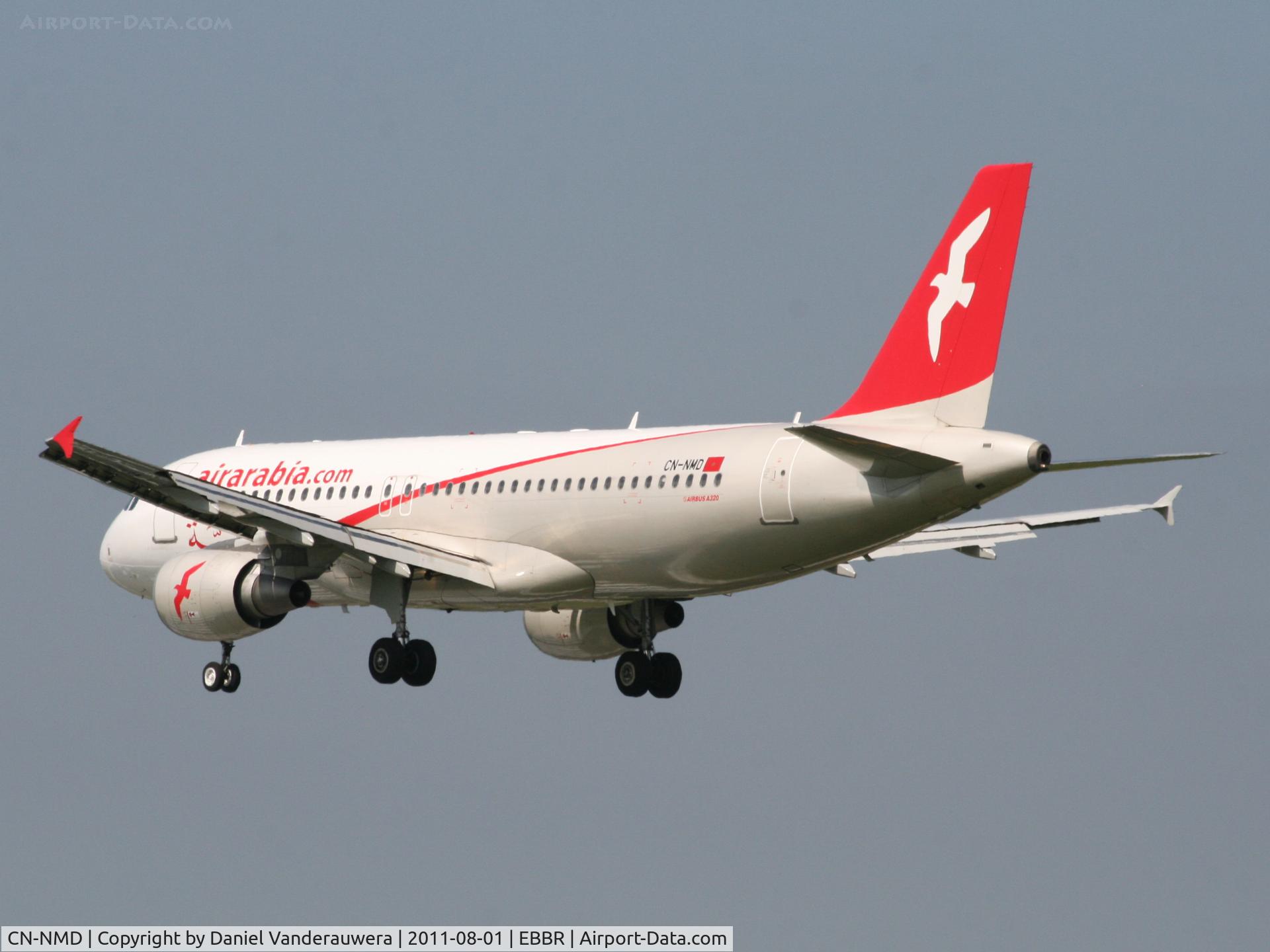 CN-NMD, 2010 Airbus A320-214 C/N 4310, Flight 3O 2115 is descending to RWY 25L
