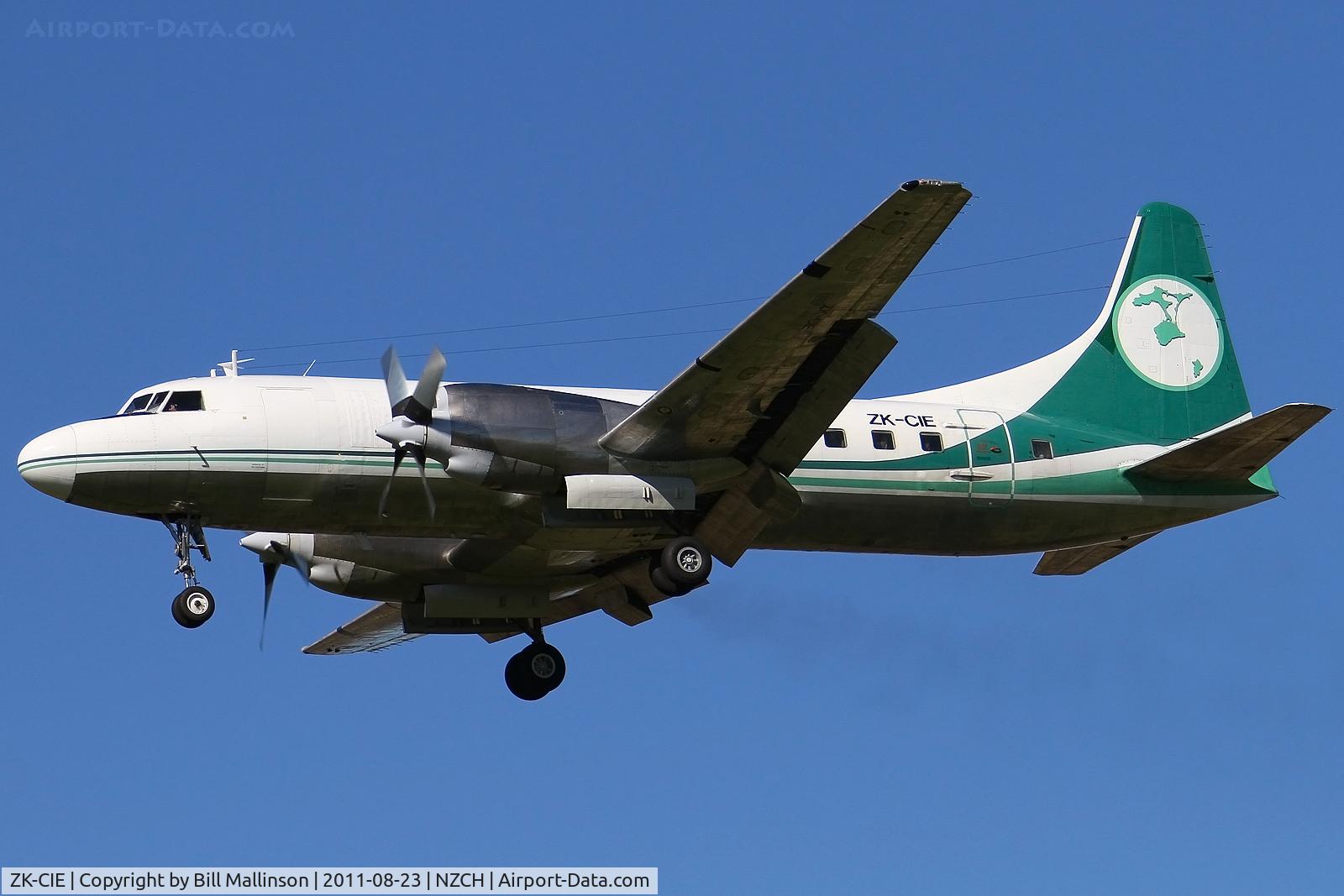 ZK-CIE, 1957 Convair CV-580 C/N 399, a change from seeing CIB all the time