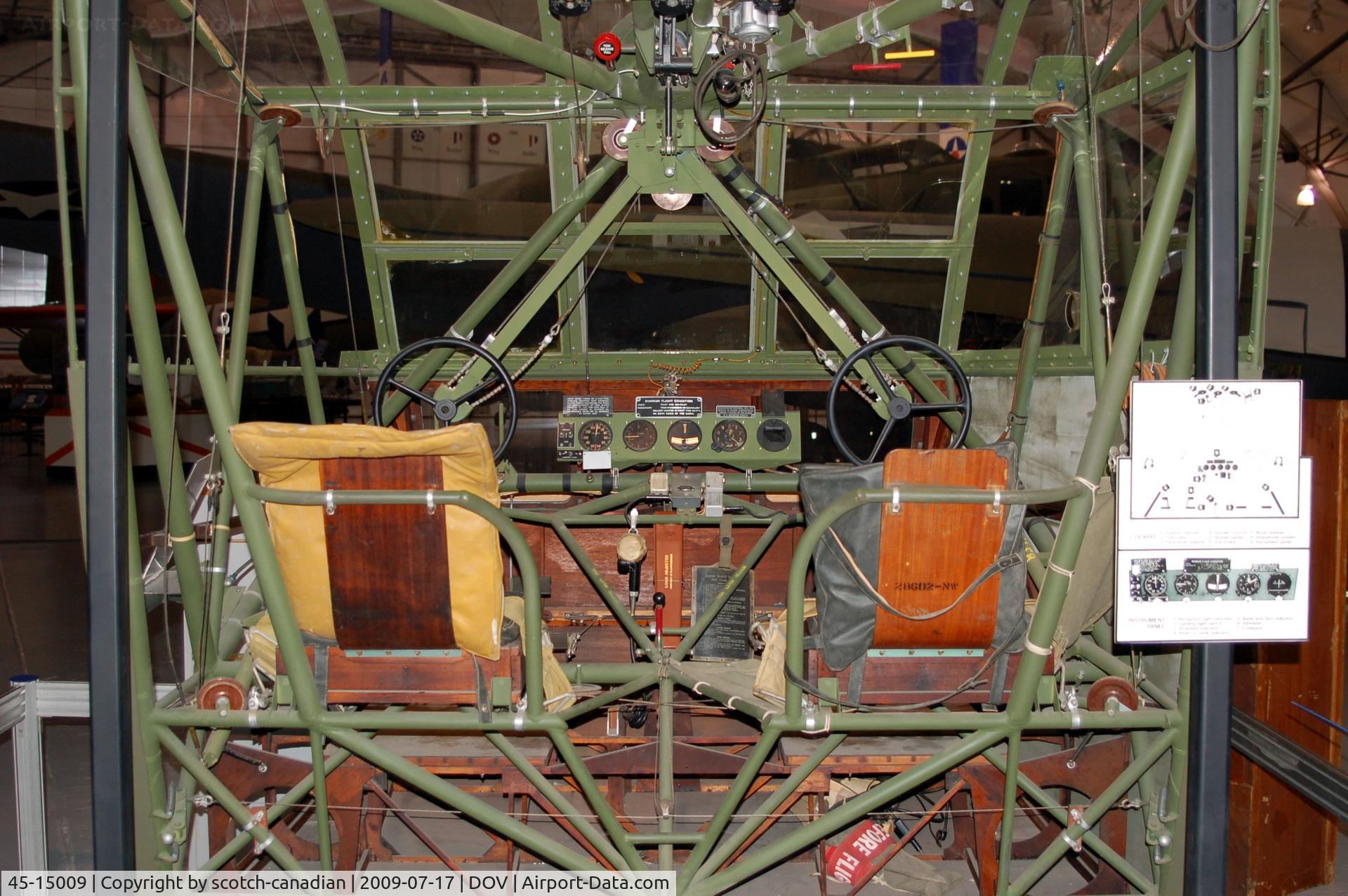 45-15009, Waco CG-4A C/N Not found 45-15009, WACO CG-4A Glider Cockpit at the Air Mobility Command Museum, Dover AFB, DE