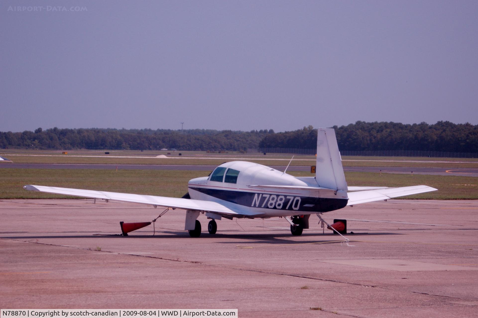 N78870, 1964 Mooney M20C Ranger C/N 2885, 1964 Mooney M20C N78870 at Cape May County Airport, Wildwood, NJ