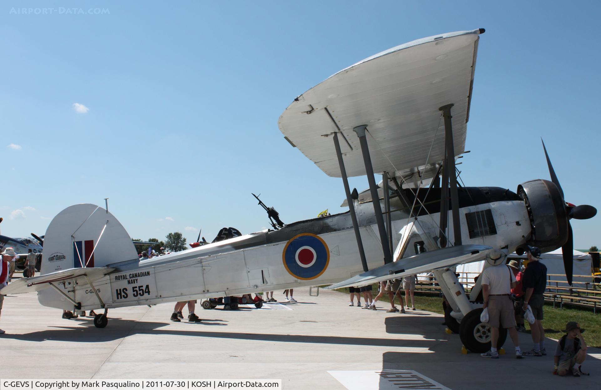 C-GEVS, 1942 Fairey Swordfish Mk.II C/N F/B3S/207/A, Fairey Swordfish MK II