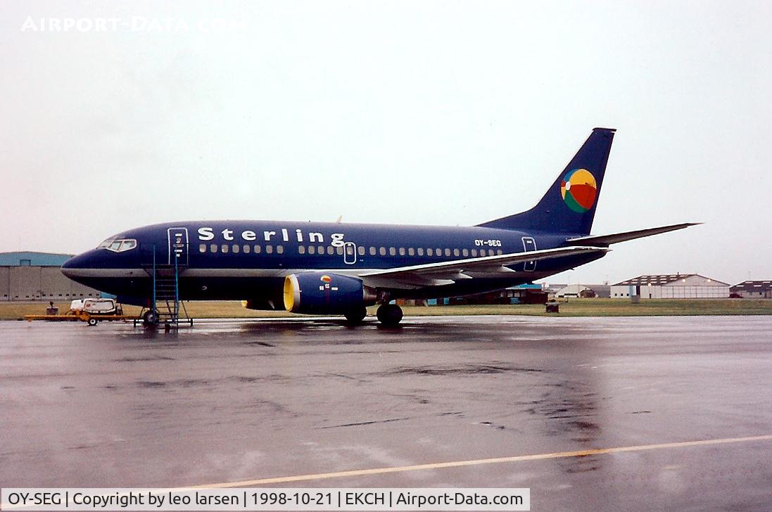 OY-SEG, 1992 Boeing 737-59D C/N 26419, Copenhagen Kastrup 21.10.98