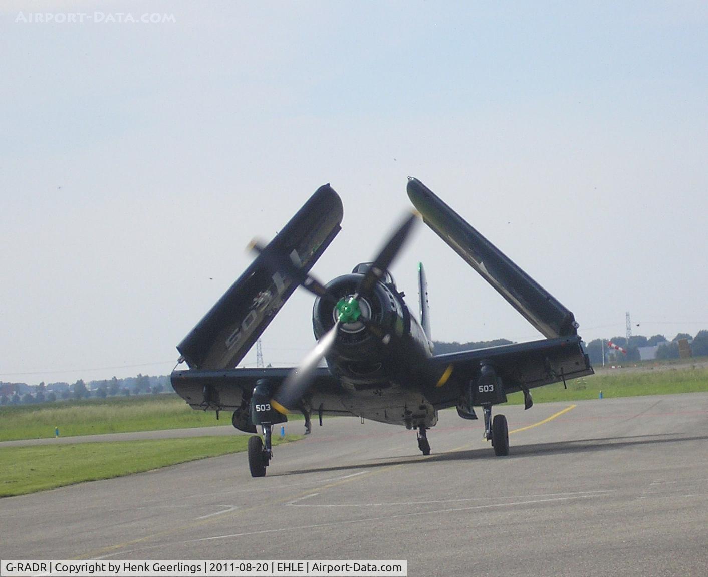 G-RADR, 1948 Douglas A-1D Skyraider (AD-4NA) C/N 7722, Aviodrome Aviation Museum Military -Warbird
 Fly In , 
Lelystad Airport