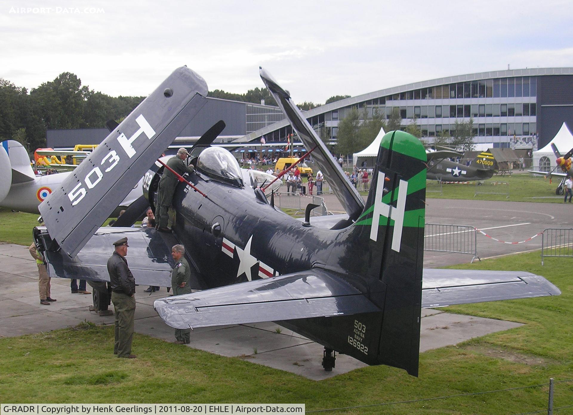 G-RADR, 1948 Douglas A-1D Skyraider (AD-4NA) C/N 7722, Aviodrome Aviation Museum Military -Warbird
 Fly In , 
Lelystad Airport