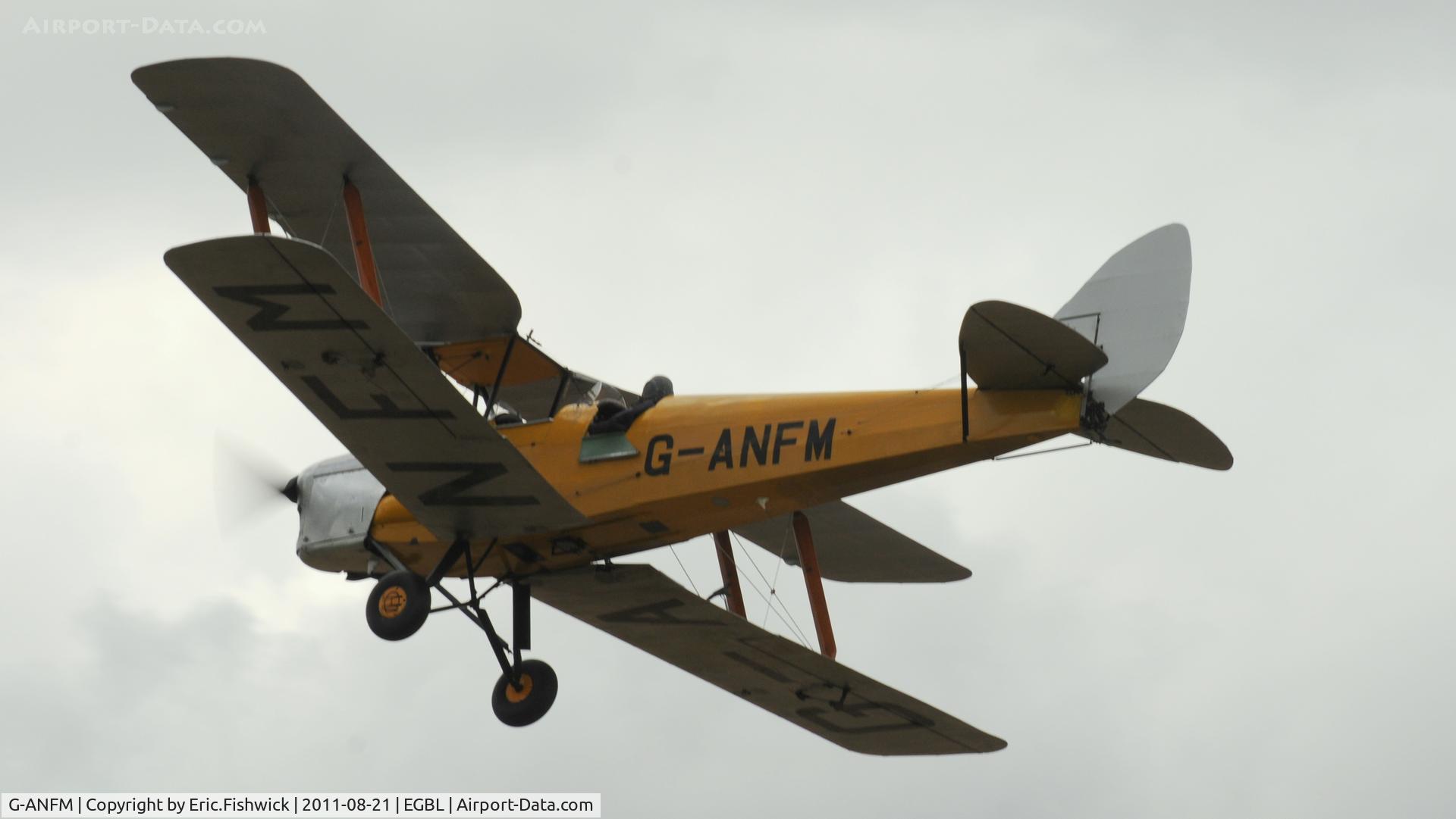 G-ANFM, 1941 De Havilland DH-82A Tiger Moth II C/N 83604, 44. The de Havilland Moth Club International Moth Rally, celebrating the 80th anniversary of the DH82 Tiger Moth. Held at Belvoir Castle. A most enjoyable day.