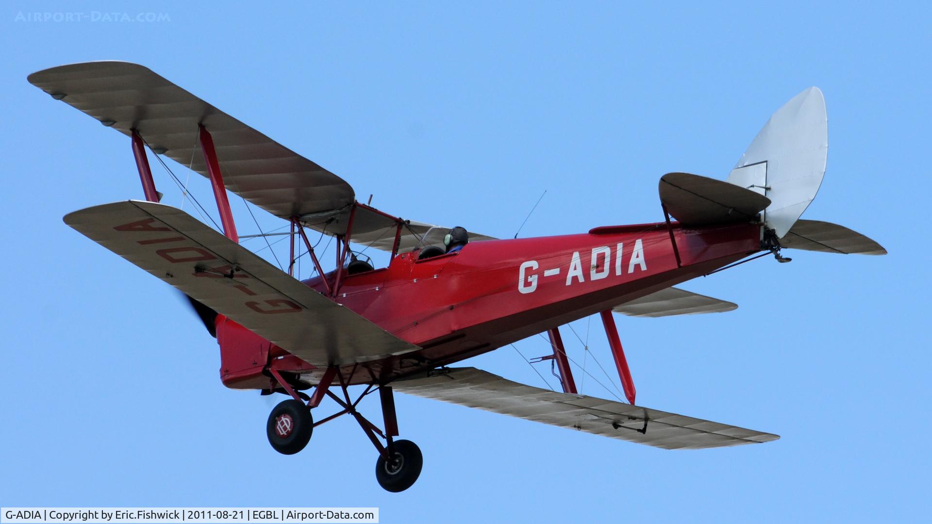 G-ADIA, 1935 De Havilland DH-82A Tiger Moth II C/N 3368, 41. The de Havilland Moth Club International Moth Rally, celebrating the 80th anniversary of the DH82 Tiger Moth. Held at Belvoir Castle. A most enjoyable day.
