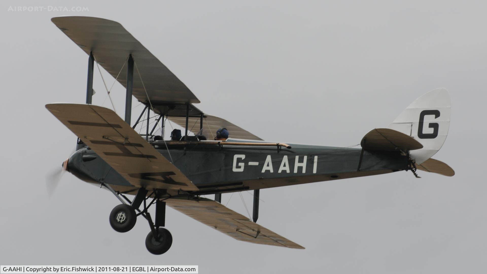 G-AAHI, 1929 De Havilland DH60G Gipsy Moth C/N 1082, The de Havilland Moth Club International Moth Rally, celebrating the 80th anniversary of the DH82 Tiger Moth. Held at Belvoir Castle. A most enjoyable day.