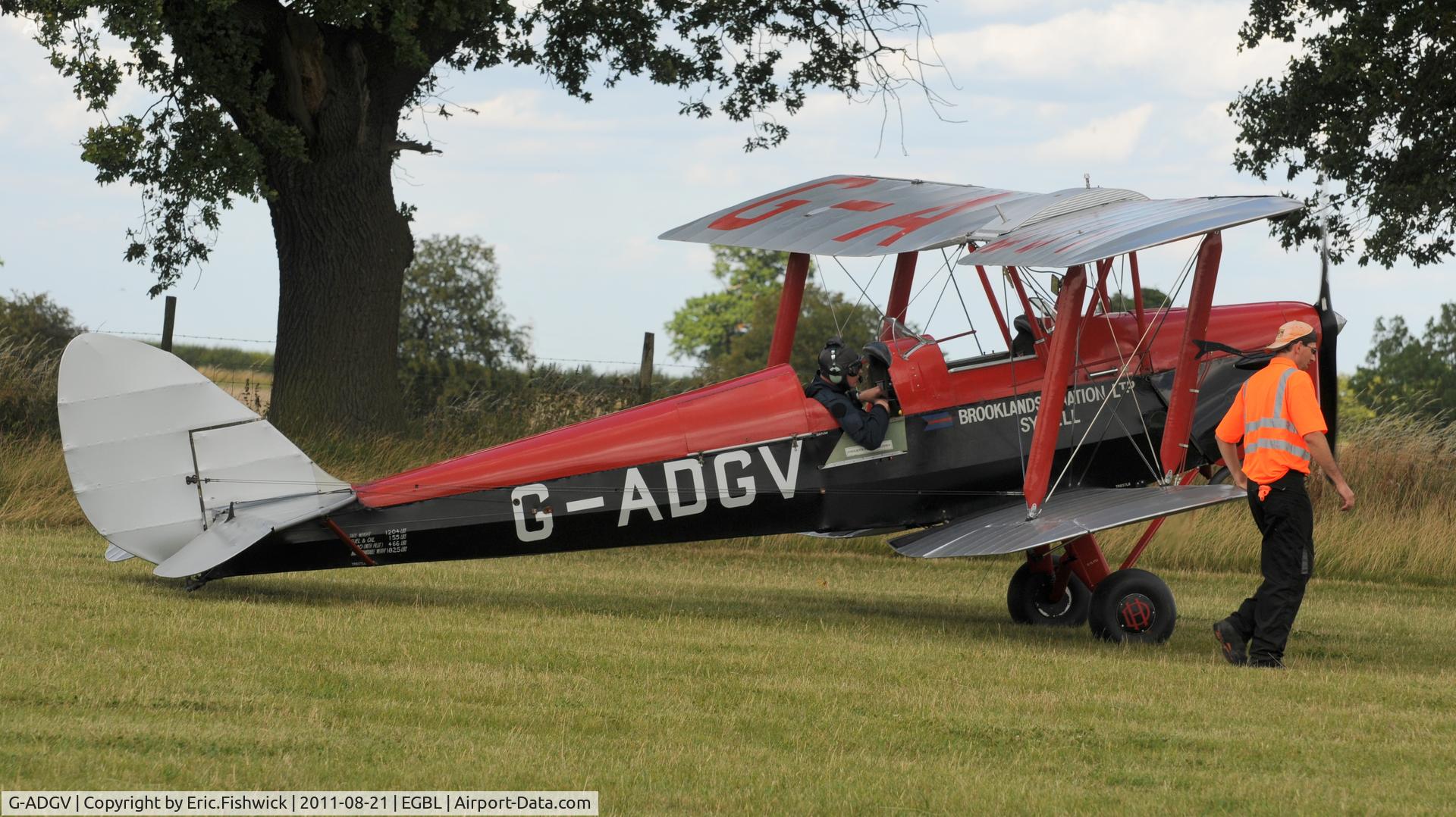 G-ADGV, 1935 De Havilland DH-82A Tiger Moth II C/N 3340, 2. The de Havilland Moth Club International Moth Rally, celebrating the 80th anniversary of the DH82 Tiger Moth. Held at Belvoir Castle. A most enjoyable day.