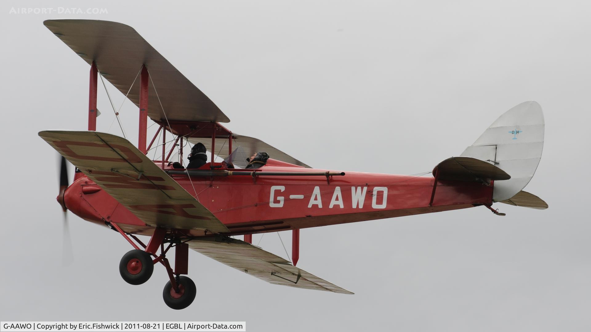 G-AAWO, 1930 De Havilland DH60G Gipsy Moth C/N 1235, 4. The de Havilland Moth Club International Moth Rally, celebrating the 80th anniversary of the DH82 Tiger Moth. Held at Belvoir Castle. A most enjoyable day.