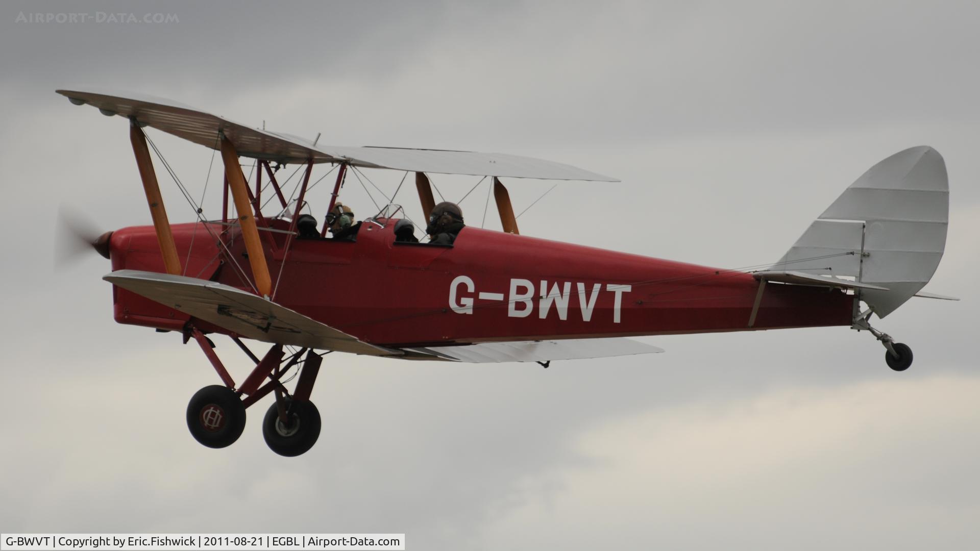 G-BWVT, 1942 De Havilland Australia DH-82A Tiger Moth C/N DHA1039, The de Havilland Moth Club International Moth Rally, celebrating the 80th anniversary of the DH82 Tiger Moth. Held at Belvoir Castle. A most enjoyable day.
