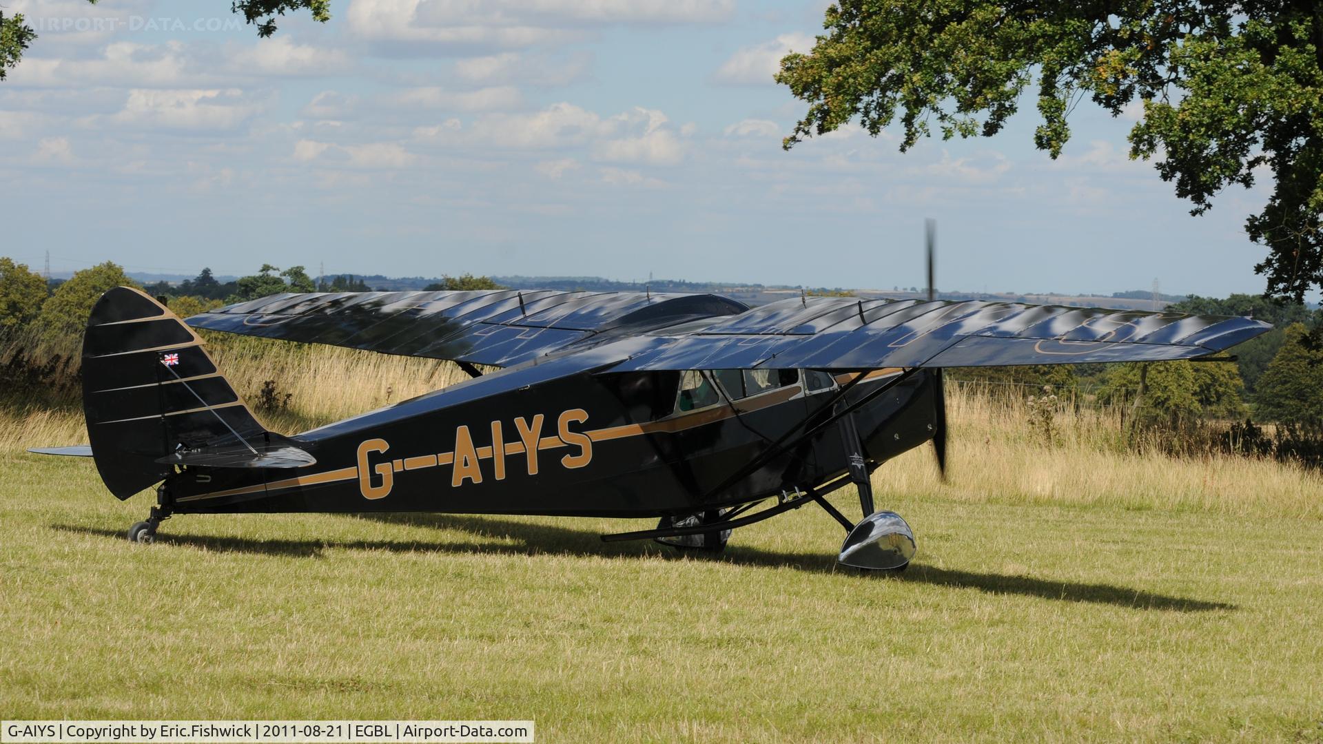 G-AIYS, 1934 De Havilland DH.85 Leopard Moth C/N 7089, 2. The de Havilland Moth Club International Moth Rally, celebrating the 80th anniversary of the DH82 Tiger Moth. Held at Belvoir Castle. A most enjoyable day.