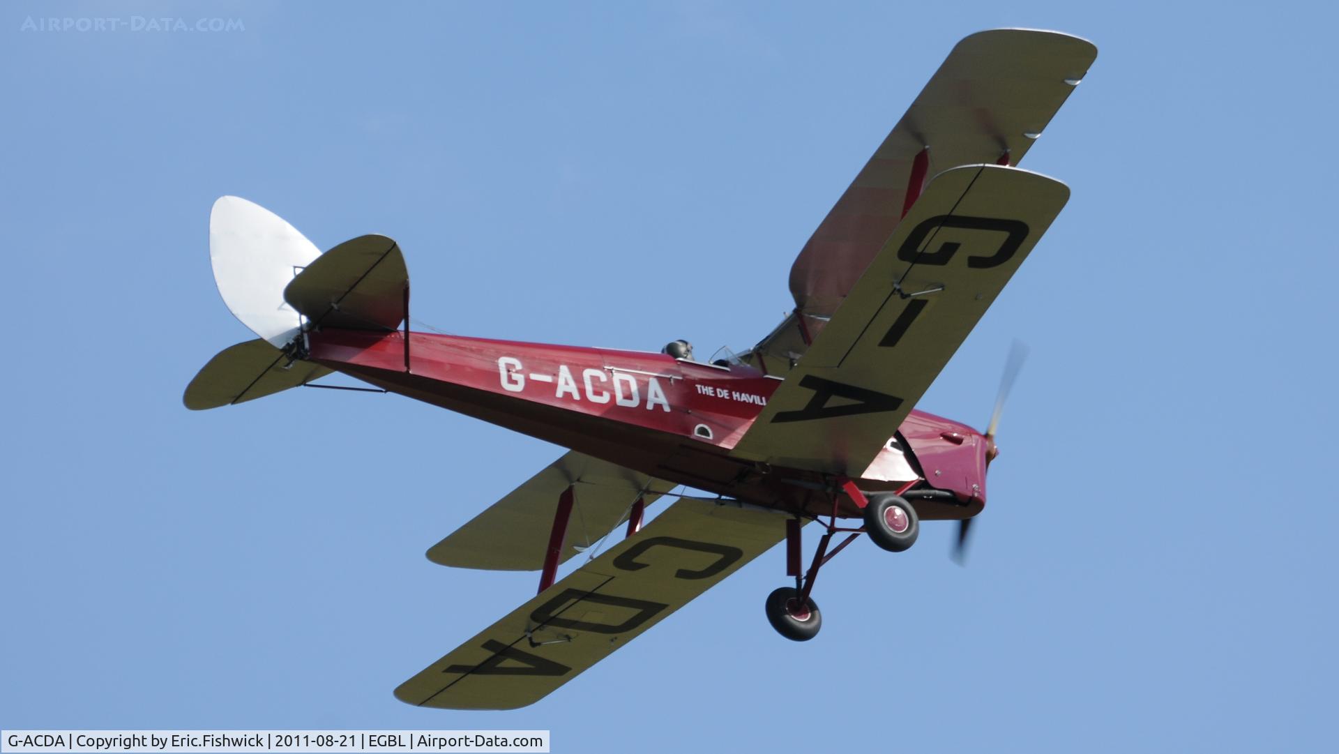 G-ACDA, 1934 De Havilland DH-82A Tiger Moth II C/N 3175, The de Havilland Moth Club International Moth Rally, celebrating the 80th anniversary of the DH82 Tiger Moth. Held at Belvoir Castle. A most enjoyable day.
