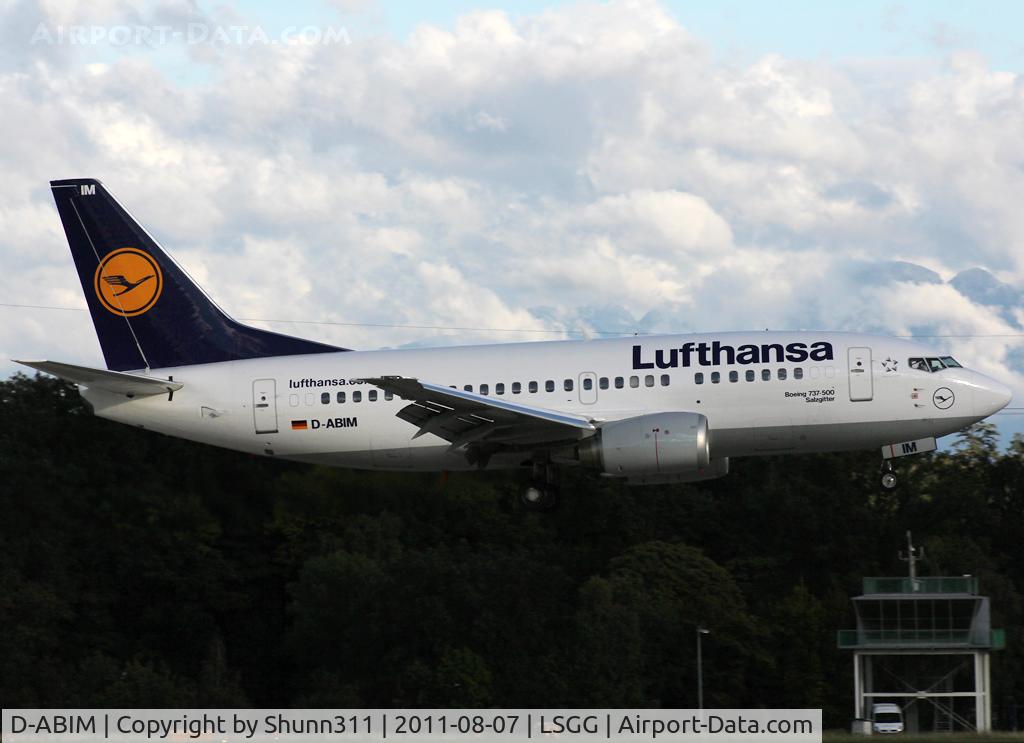 D-ABIM, 1991 Boeing 737-530 C/N 24937, Landing rwy 23