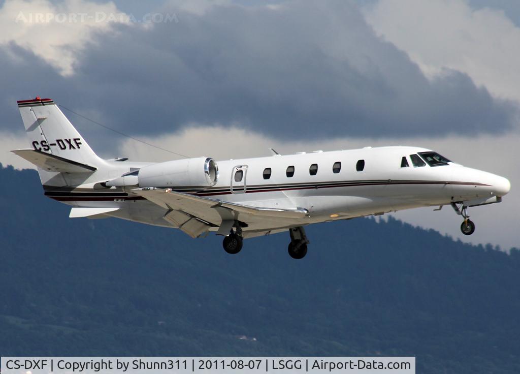 CS-DXF, 2005 Cessna 560XL Citation XLS C/N 560-5586, Landing rwy 23