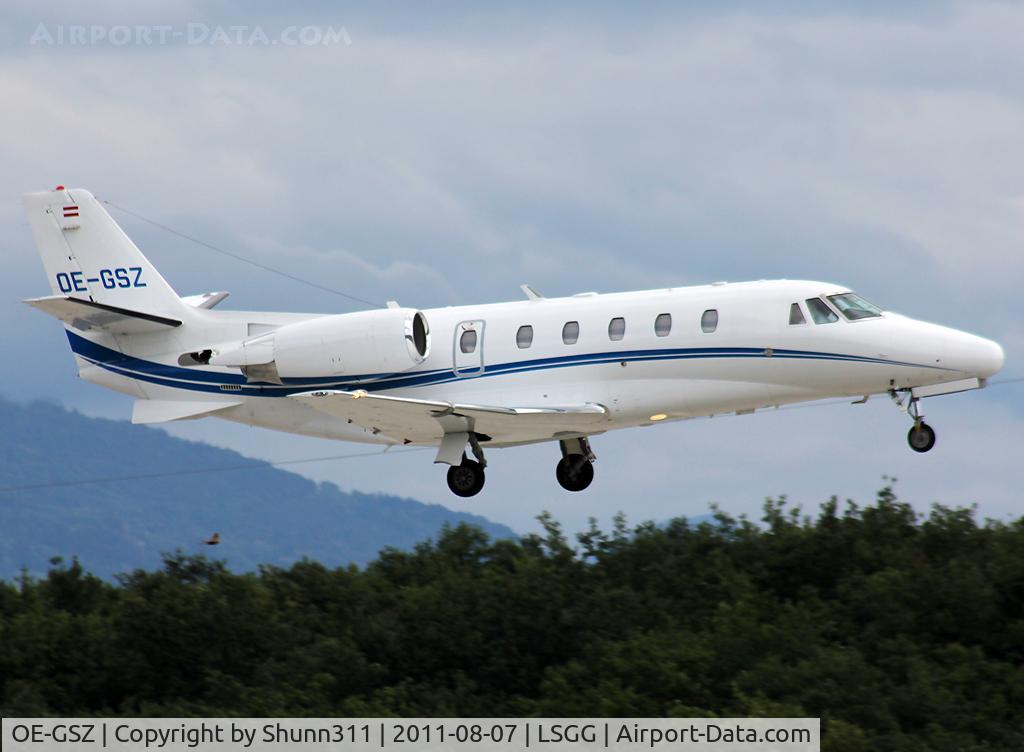 OE-GSZ, 2008 Cessna 560XLS Citation Excel C/N 560-5763, Landing rwy 23