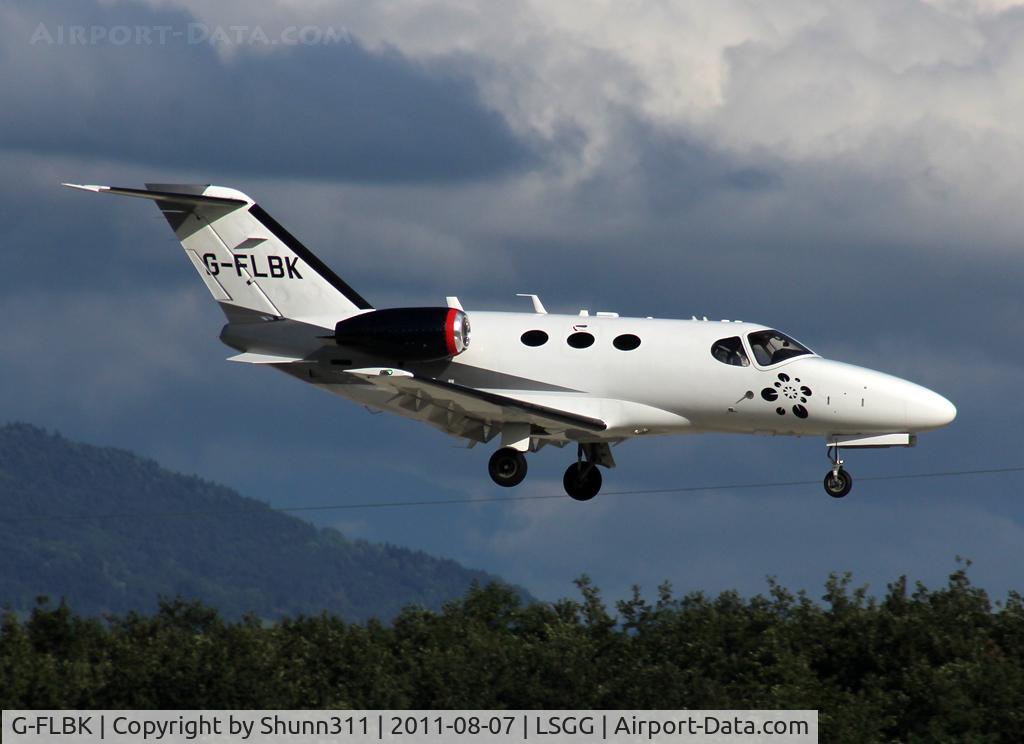 G-FLBK, 2008 Cessna 510 Citation Mustang Citation Mustang C/N 510-0068, Landing rwy 23