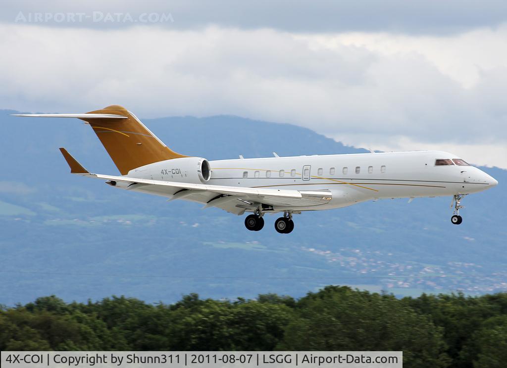 4X-COI, 2002 Bombardier BD-700-1A11 Global 5000 C/N 9130, Landing rwy 23