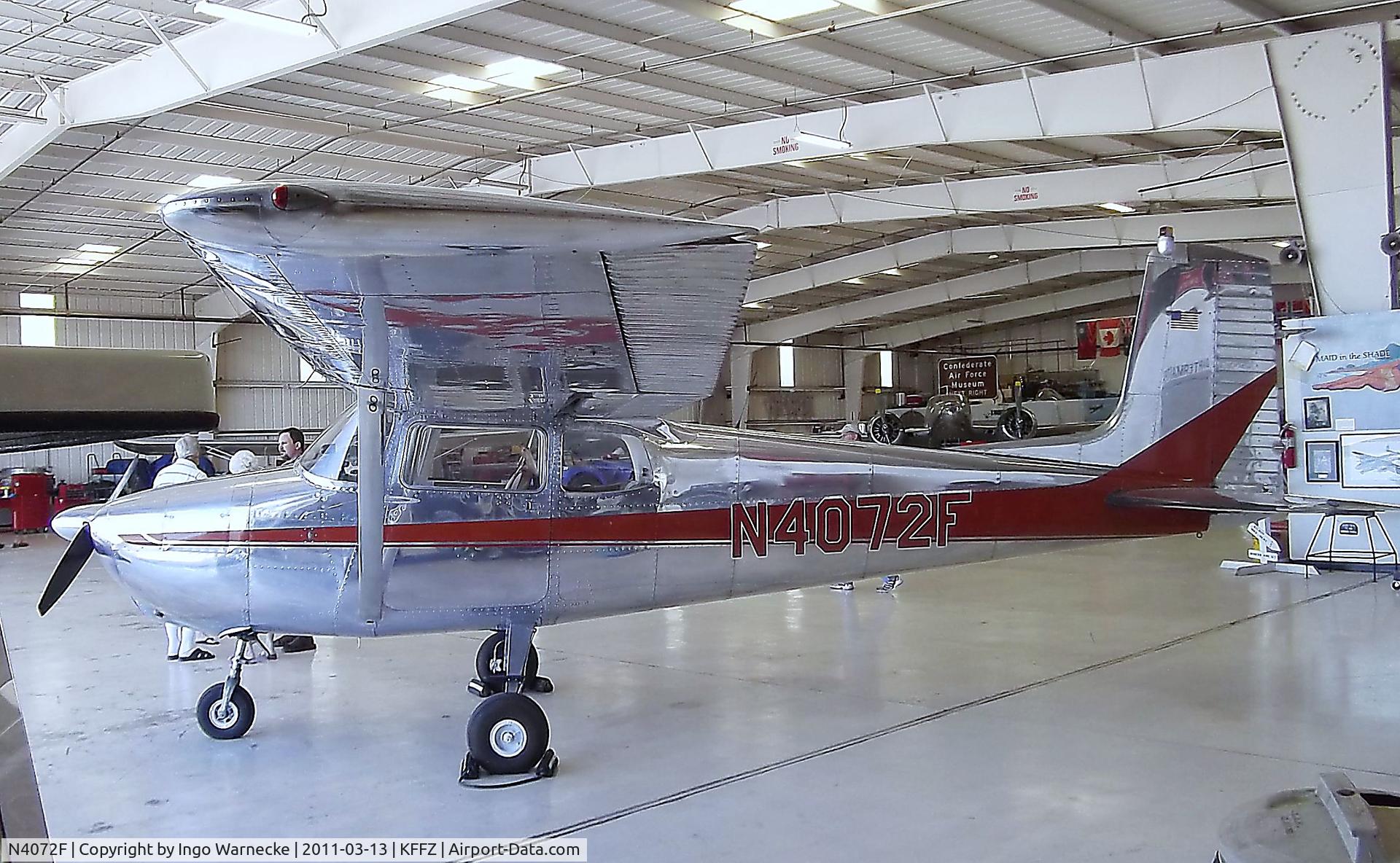 N4072F, 1958 Cessna 172 C/N 36972, Cessna 172 at the CAF Arizona Wing Museum, Mesa AZ