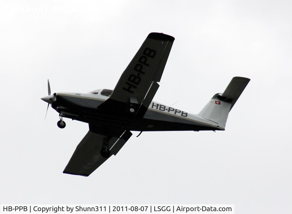 HB-PPB, 1979 Piper PA-28RT-201T Turbo Arrow IV Arrow IV C/N 28R-7931278, Landing rwy 23 'Gazon'