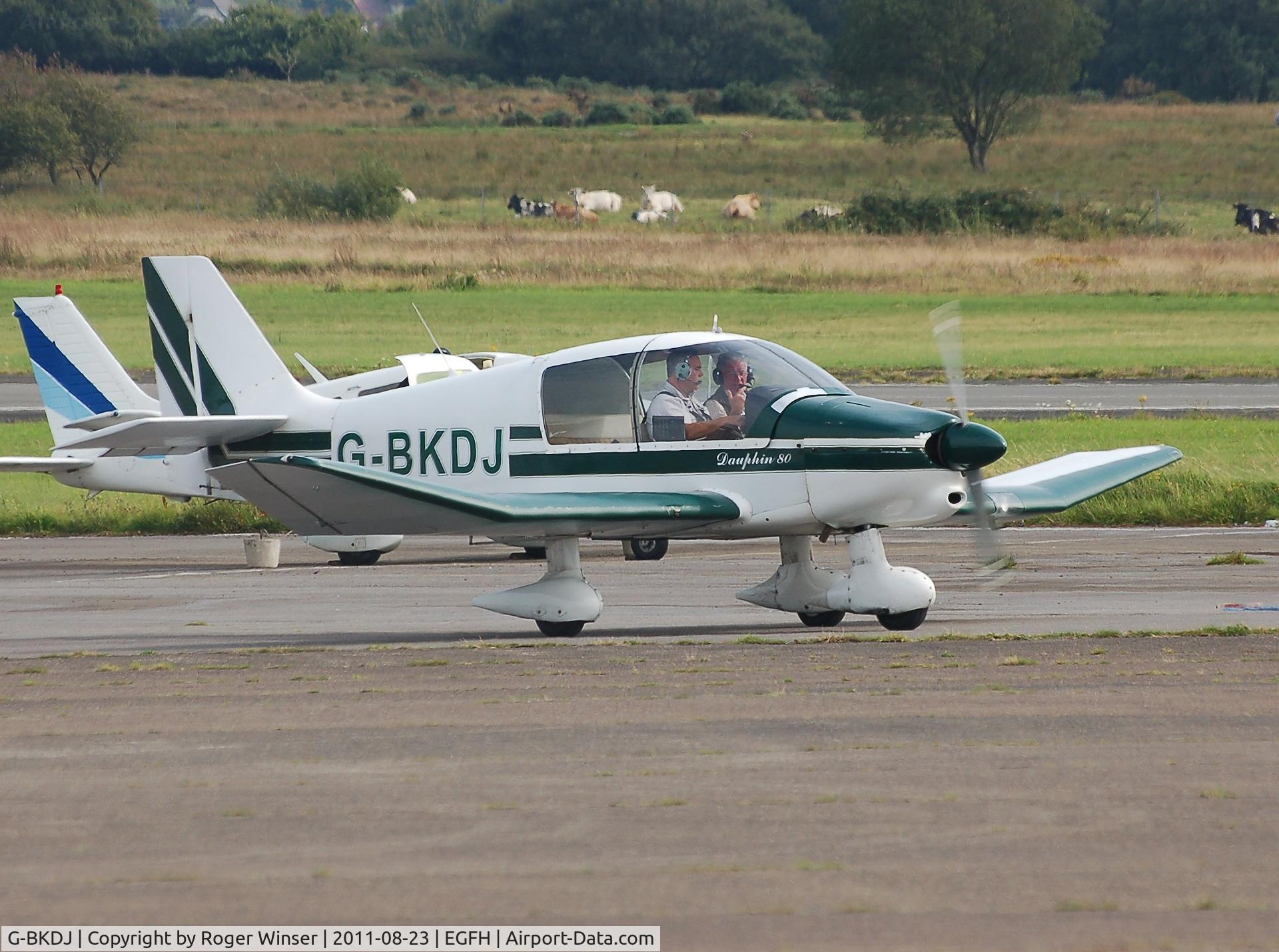 G-BKDJ, 1982 Robin DR-400-120 Dauphin 80 C/N 1584, Visiting Robin Petit Prince operated by Cotswold Aero Club.