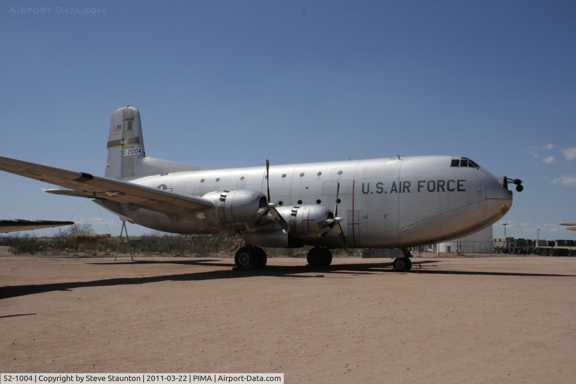 52-1004, 1952 Douglas C-124C Globemaster II C/N 43913, Taken at Pima Air and Space Museum, in March 2011 whilst on an Aeroprint Aviation tour