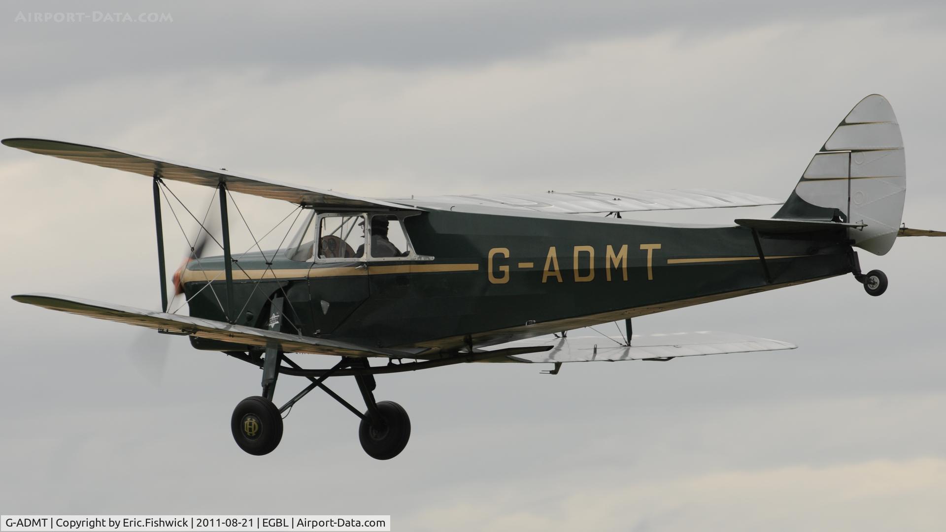 G-ADMT, 1936 De Havilland DH.87B Hornet Moth C/N 8093, 4. The de Havilland Moth Club International Moth Rally, celebrating the 80th anniversary of the DH82 Tiger Moth. Held at Belvoir Castle. A most enjoyable day.