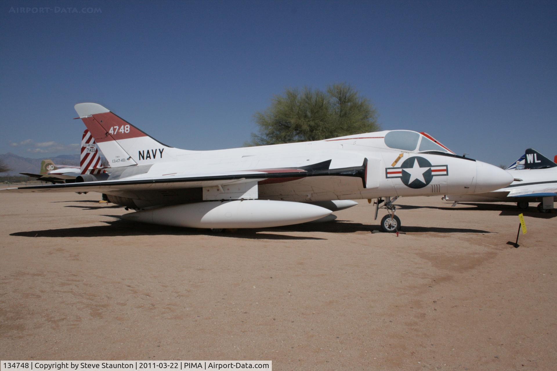 134748, Douglas F-6A Skyray C/N 10342, Taken at Pima Air and Space Museum, in March 2011 whilst on an Aeroprint Aviation tour