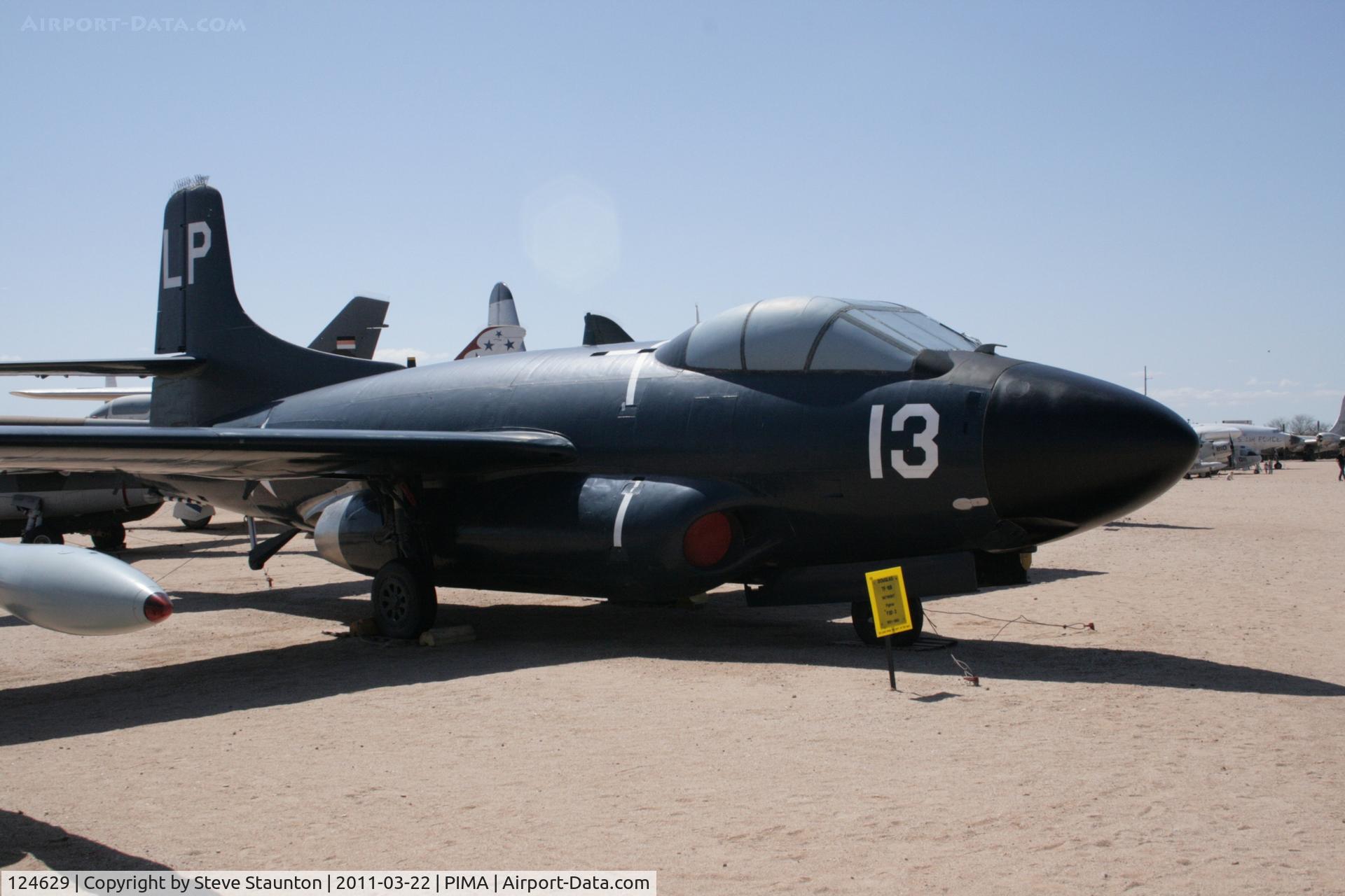 124629, Douglas TF-10B Skynight C/N 7499, Taken at Pima Air and Space Museum, in March 2011 whilst on an Aeroprint Aviation tour