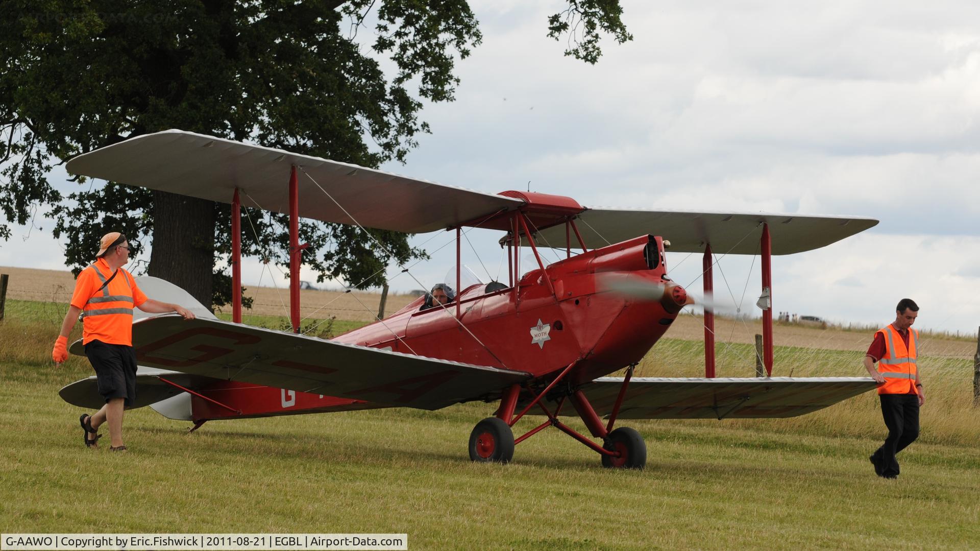 G-AAWO, 1930 De Havilland DH60G Gipsy Moth C/N 1235, 5. The de Havilland Moth Club International Moth Rally, celebrating the 80th anniversary of the DH82 Tiger Moth. Held at Belvoir Castle. A most enjoyable day.