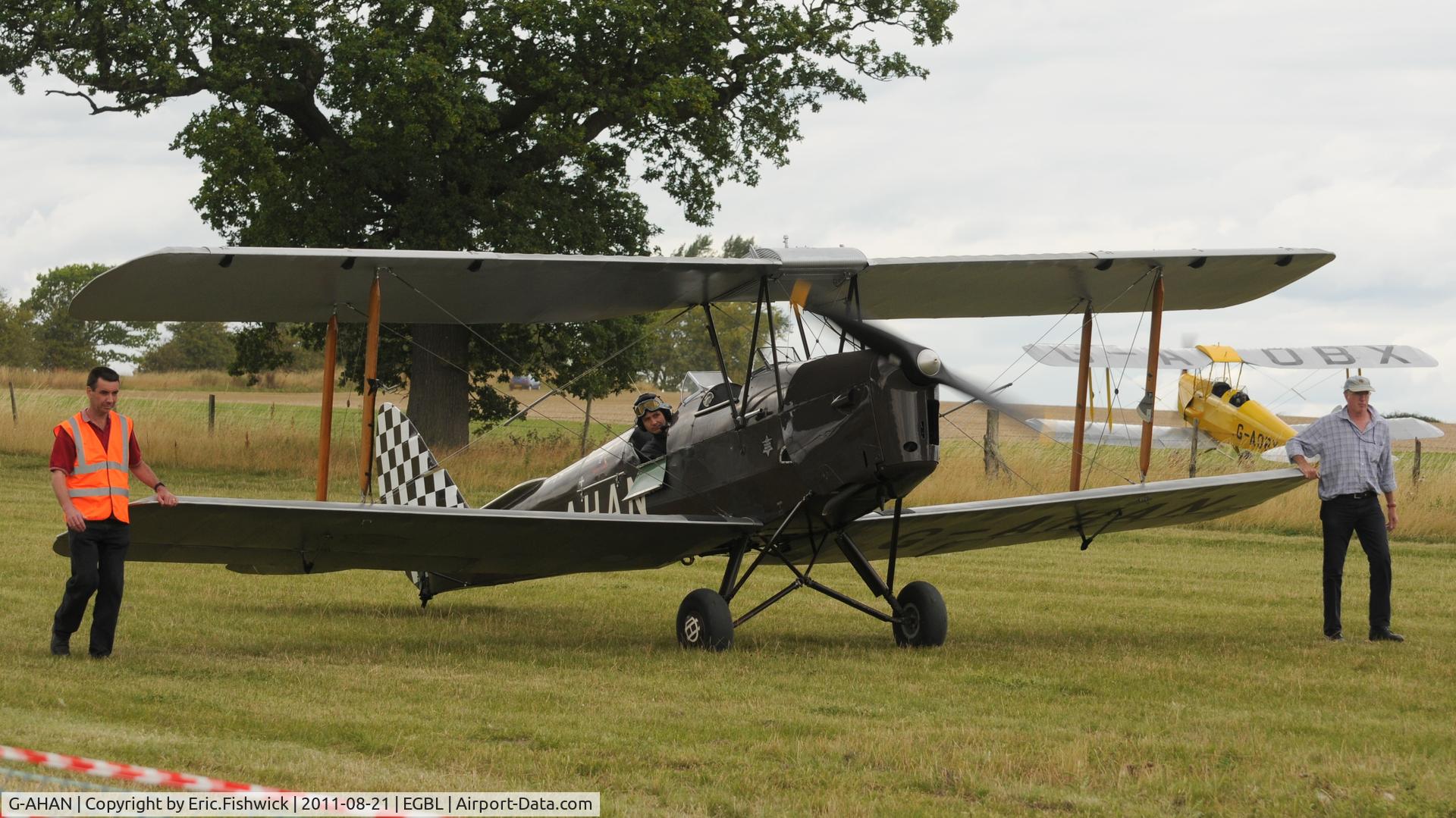 G-AHAN, 1944 De Havilland DH-82A Tiger Moth II C/N 86553, 3. The de Havilland Moth Club International Moth Rally, celebrating the 80th anniversary of the DH82 Tiger Moth. Held at Belvoir Castle. A most enjoyable day.