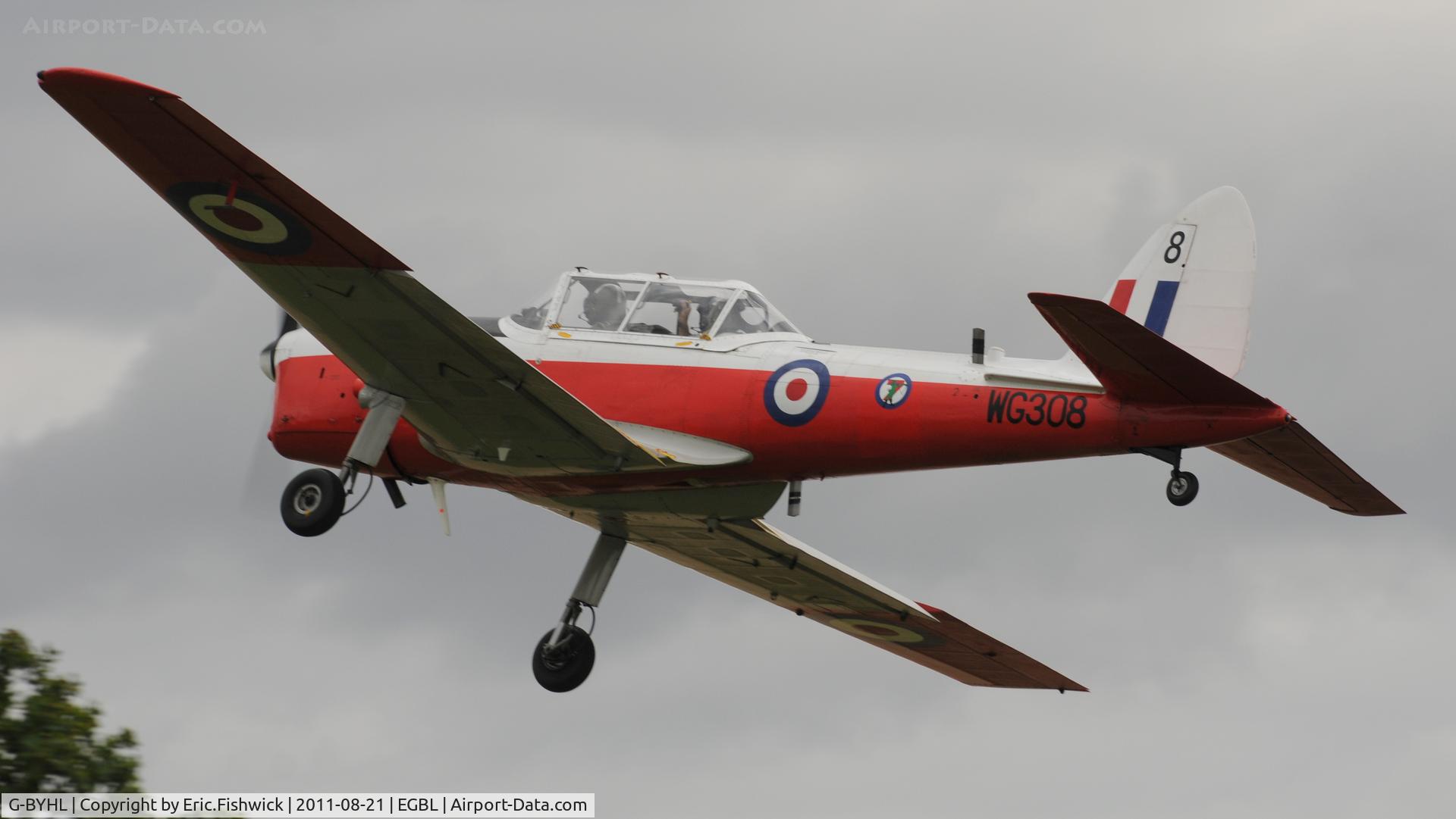 G-BYHL, 1951 De Havilland DHC-1 Chipmunk T.10 C/N C1/0361, 44. The de Havilland Moth Club International Moth Rally, celebrating the 80th anniversary of the DH82 Tiger Moth. Held at Belvoir Castle. A most enjoyable day.