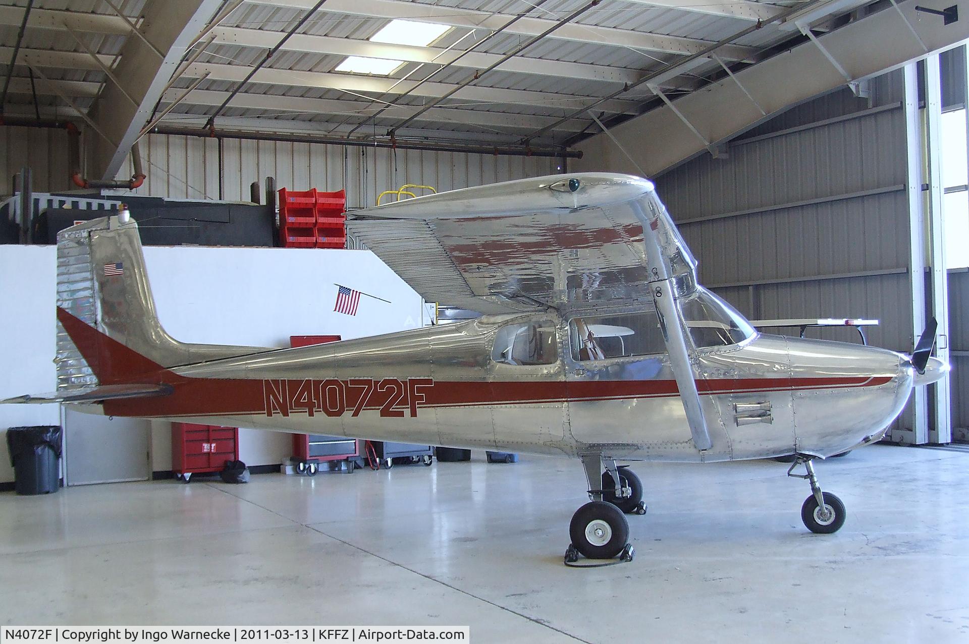 N4072F, 1958 Cessna 172 C/N 36972, Cessna 172 at the CAF Arizona Wing Museum, Mesa AZ