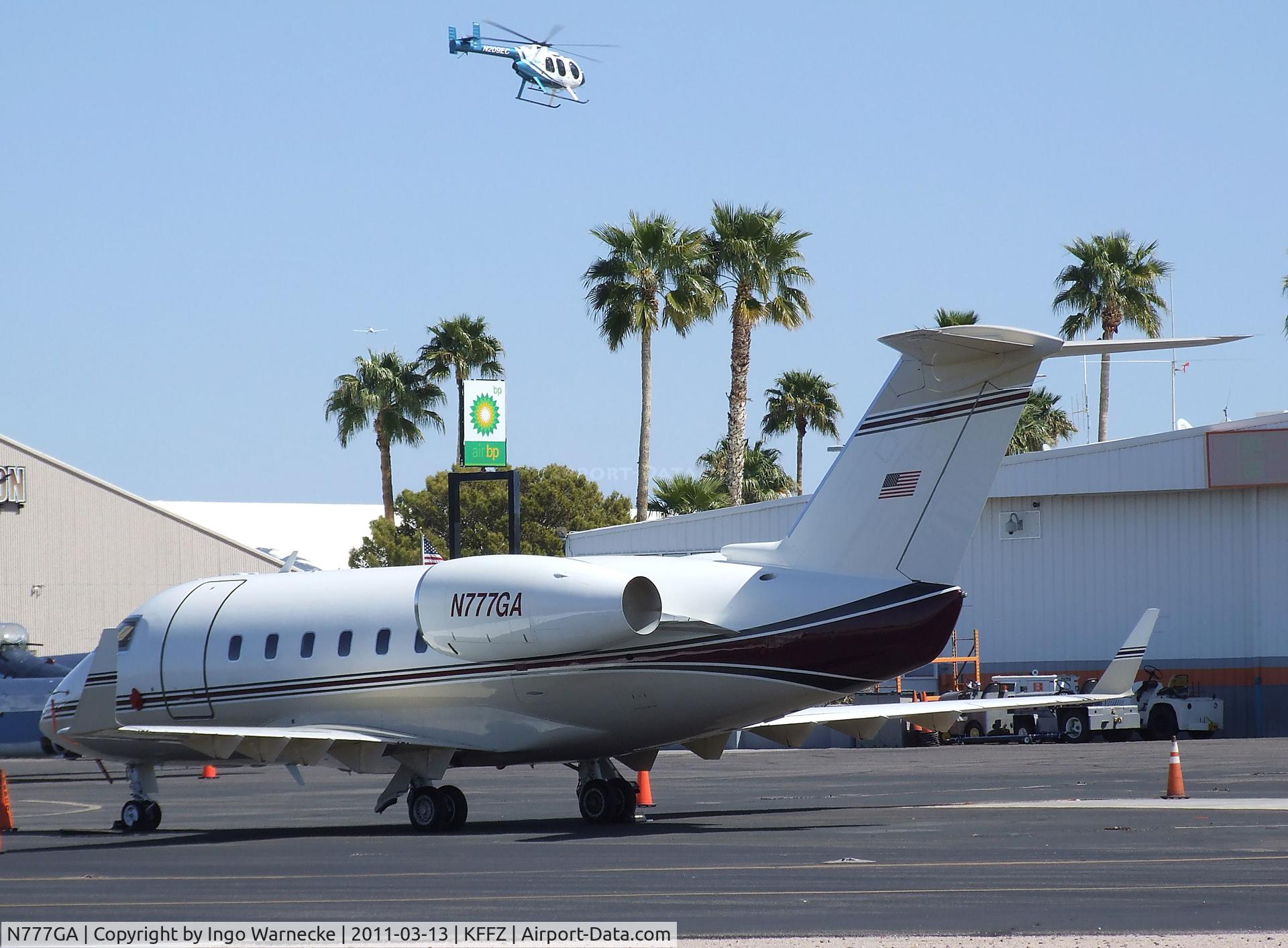 N777GA, 1982 Canadair Challenger 600 (CL-600-1A11) C/N 1056, Canadair CL-600 Challenger at Falcon Field, Mesa AZ