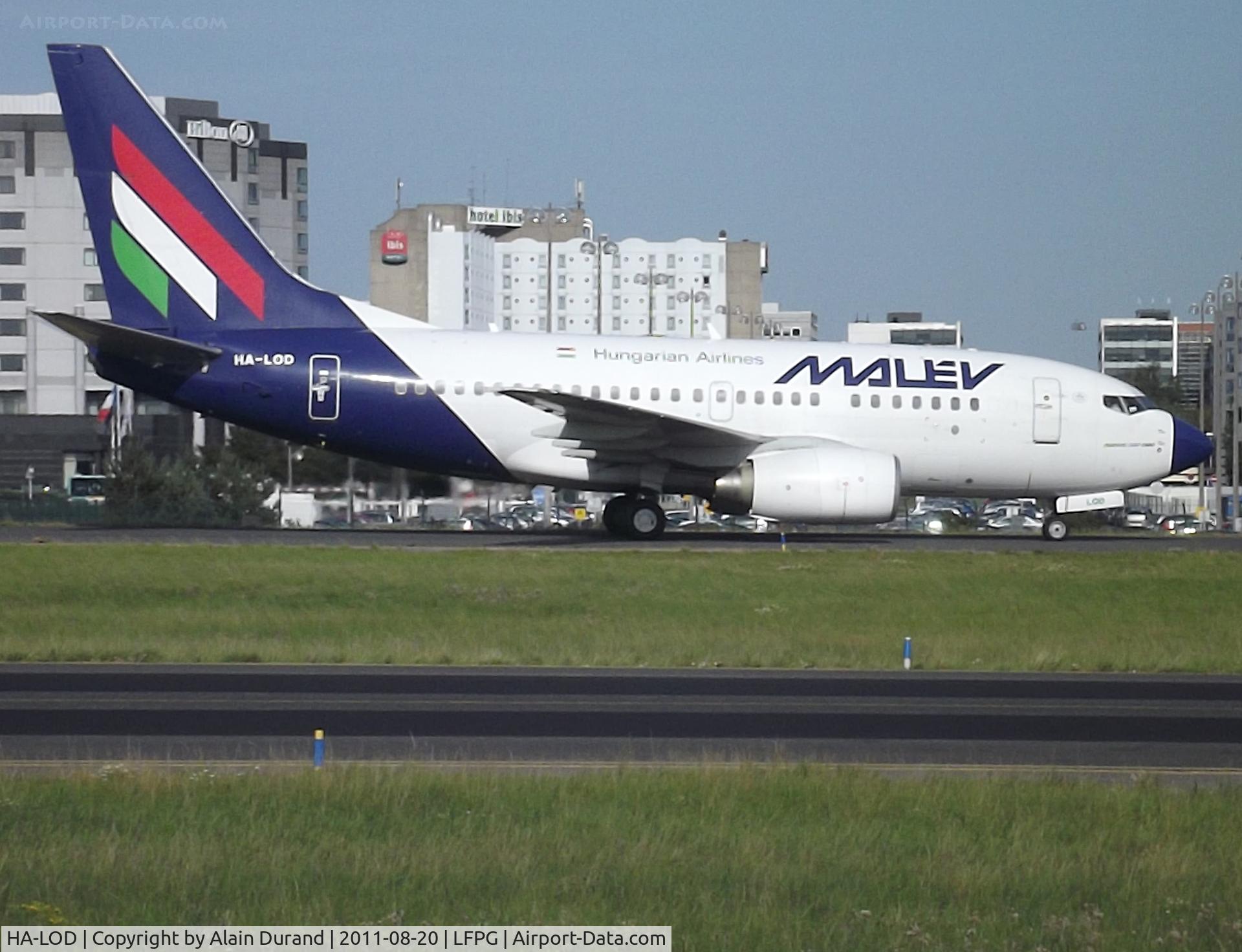 HA-LOD, 2003 Boeing 737-6Q8 C/N 28259, Leased from ILFC, was taxying to gate at T2B when pictured