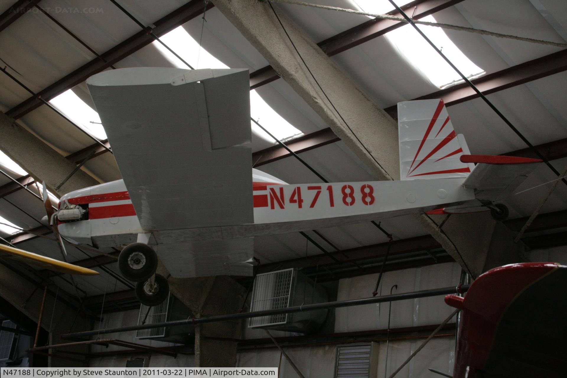 N47188, Evans VP-1 Volksplane C/N 1 (N47188), Taken at Pima Air and Space Museum, in March 2011 whilst on an Aeroprint Aviation tour
